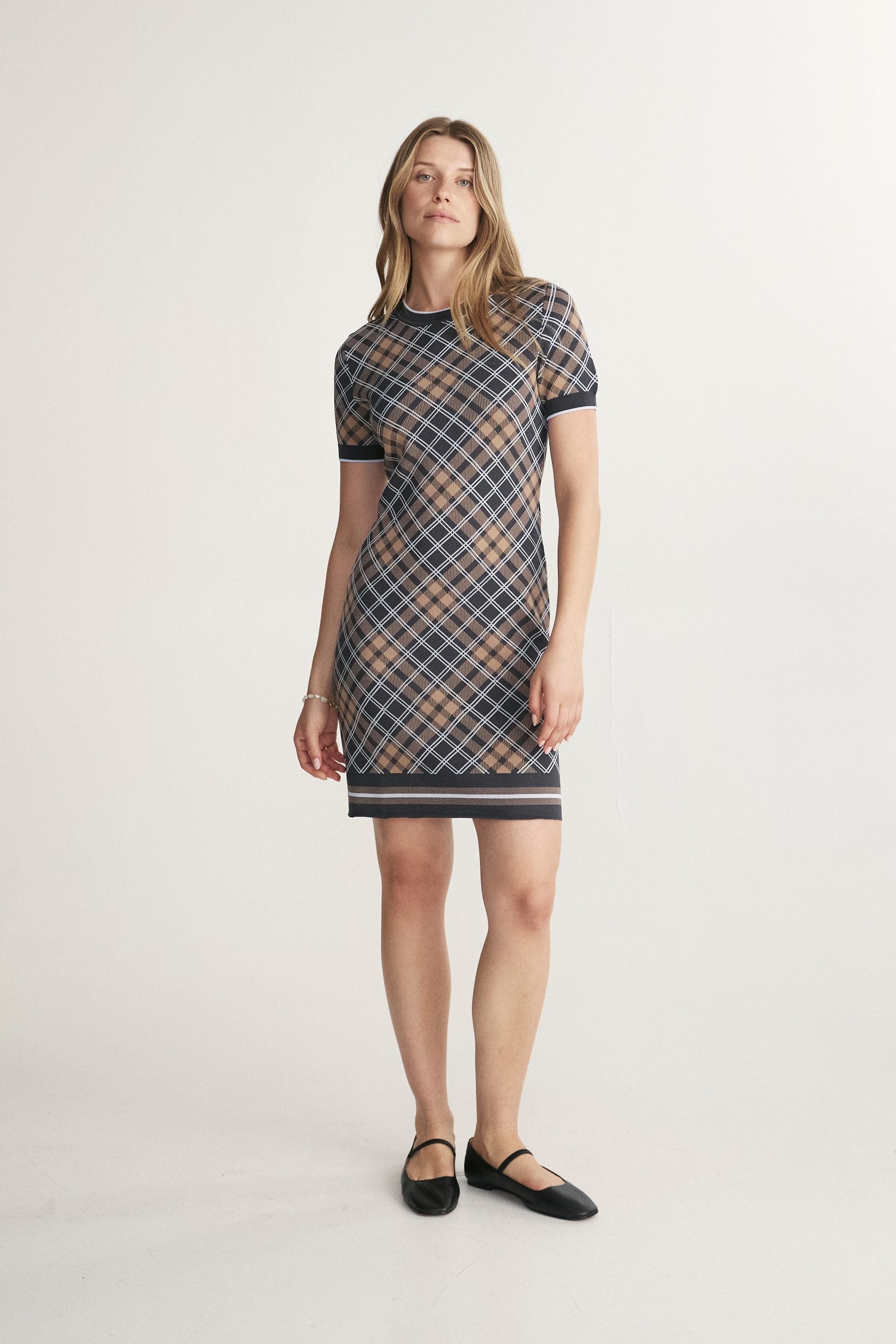 Plaid Knit Dress
