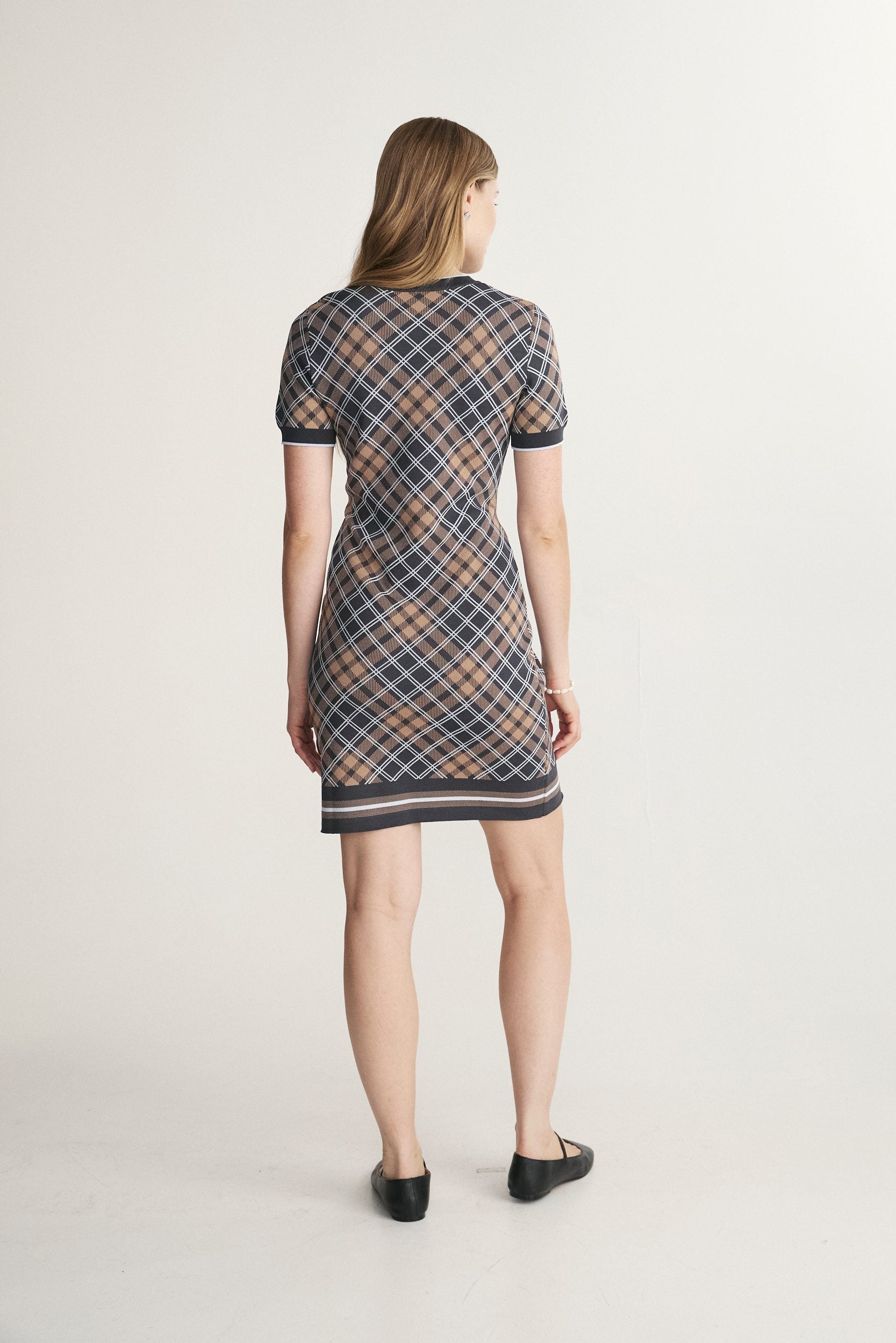 Plaid Knit Dress