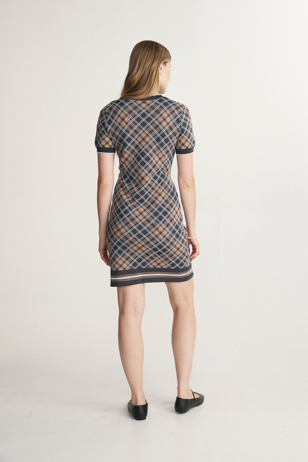 Plaid Knit Dress