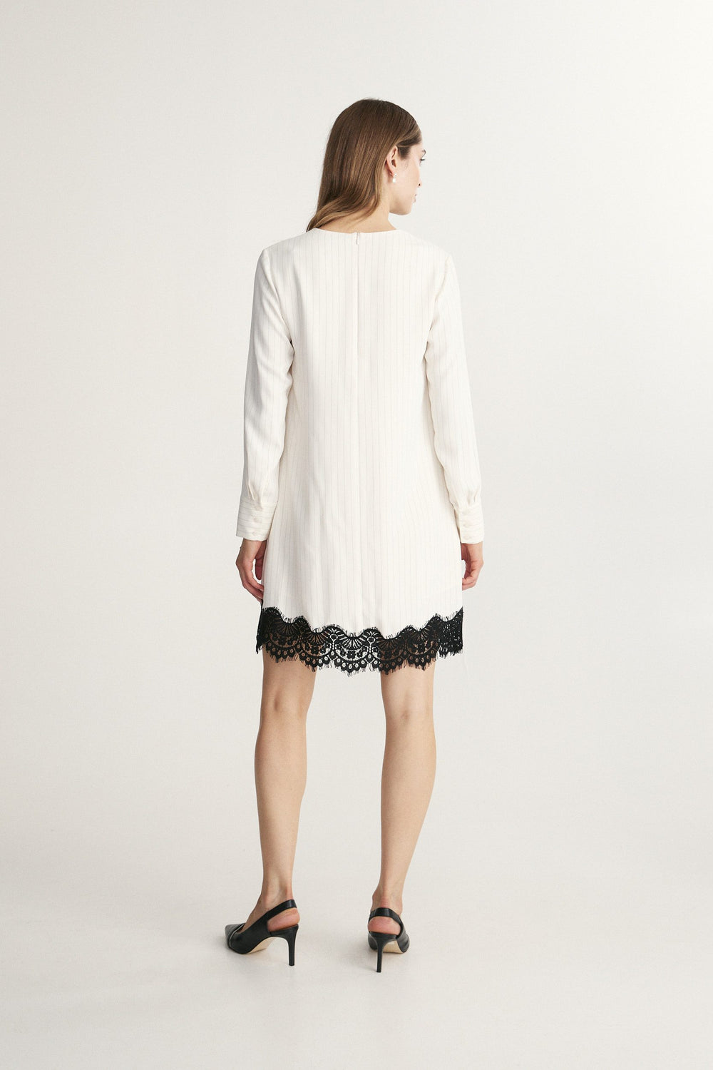 A-line dress with lace details