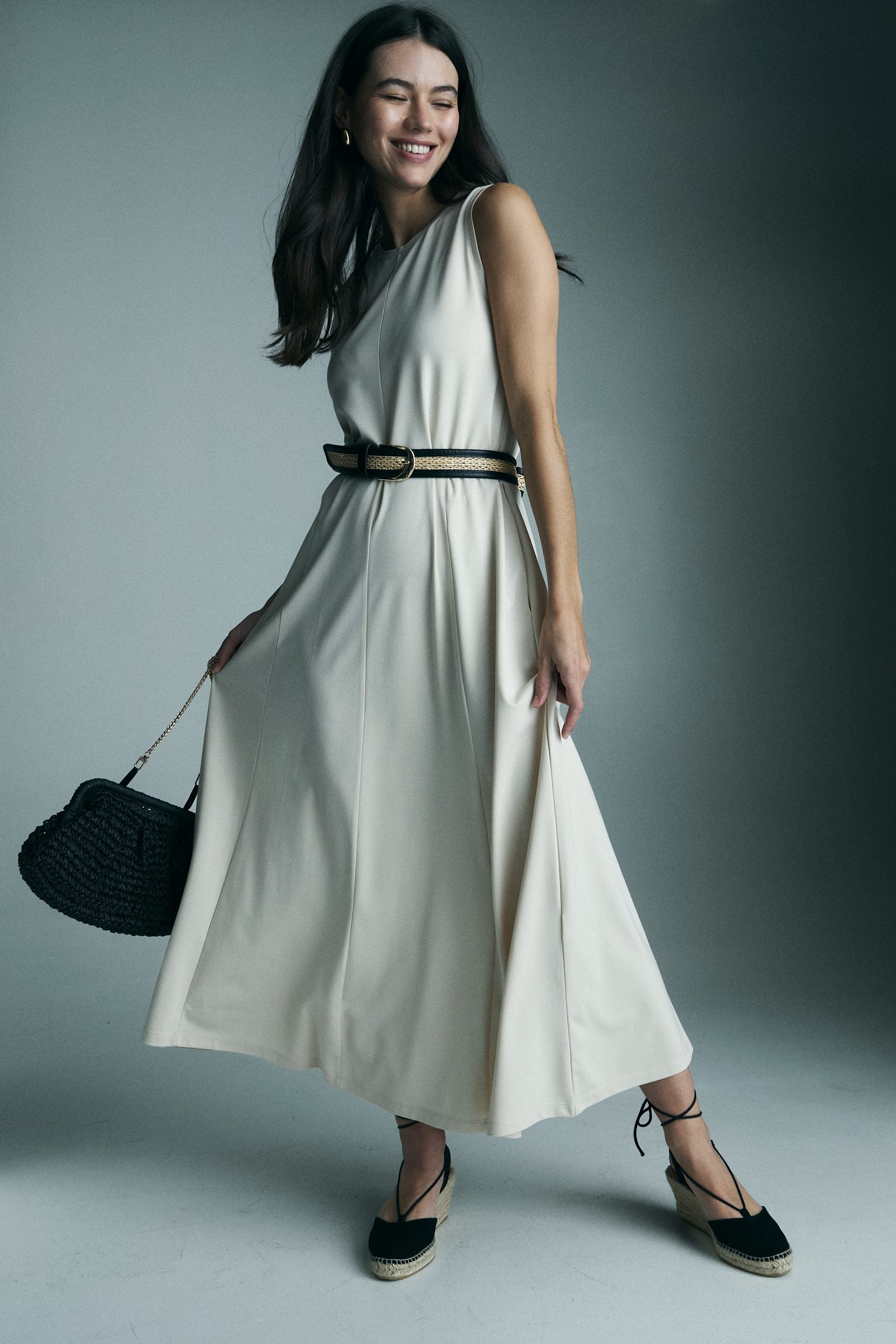 Robe maxi en jersey