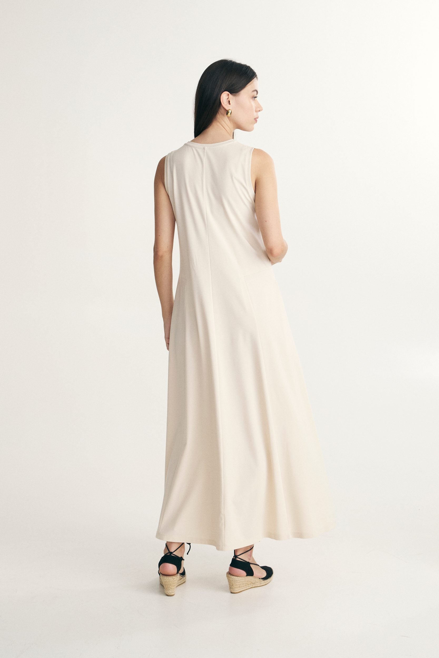 Robe maxi en jersey
