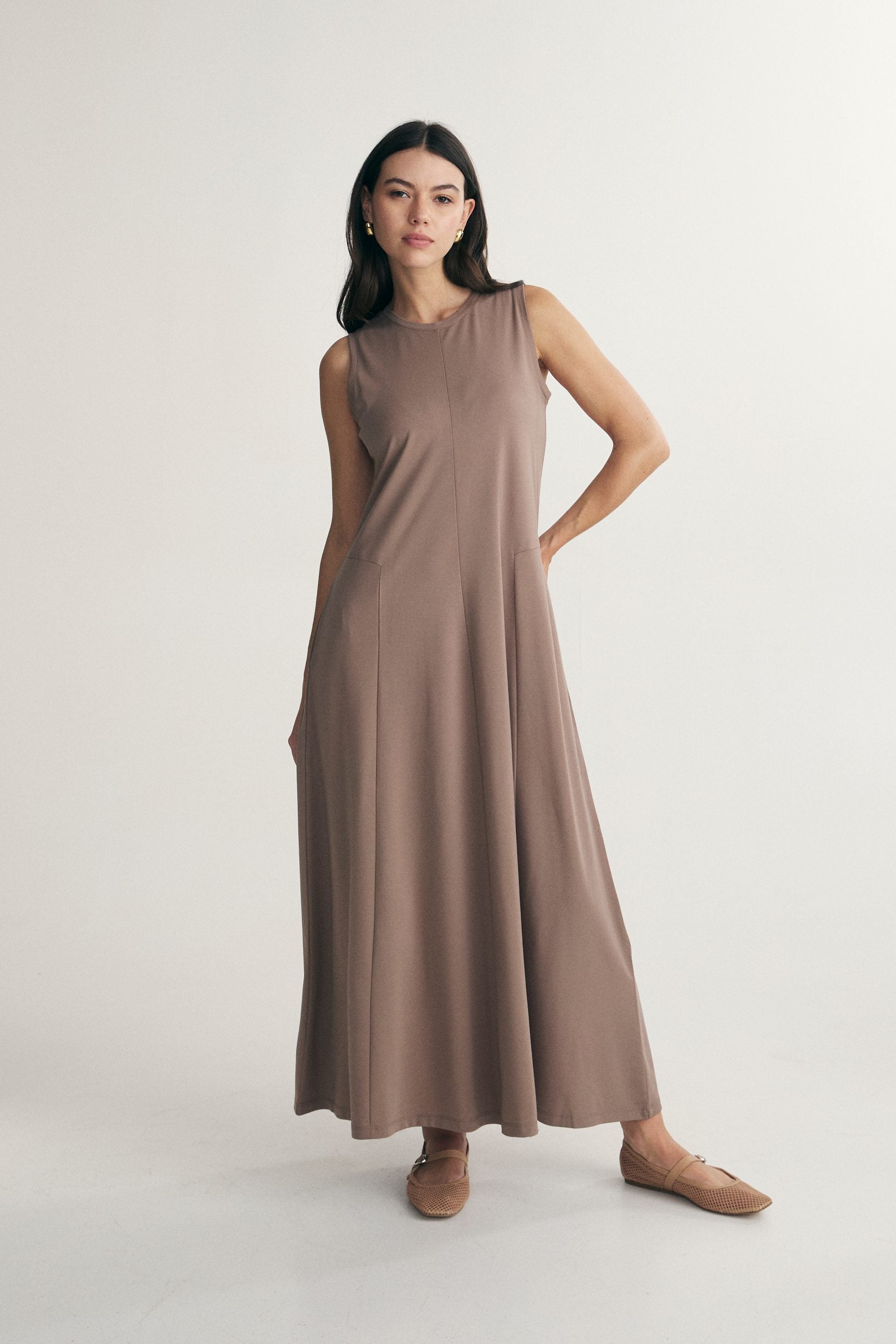 Jersey maxi dress