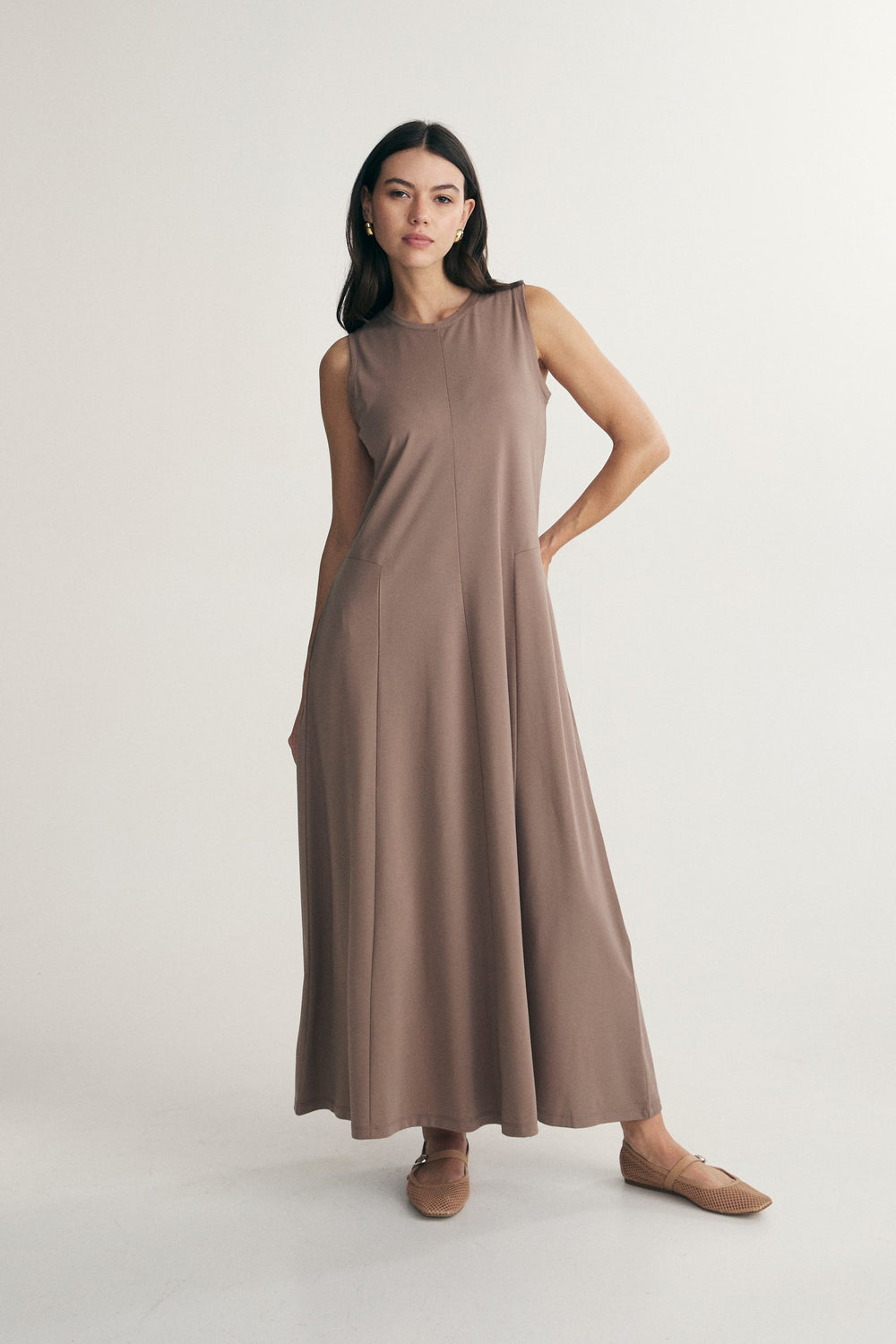 Robe maxi en jersey