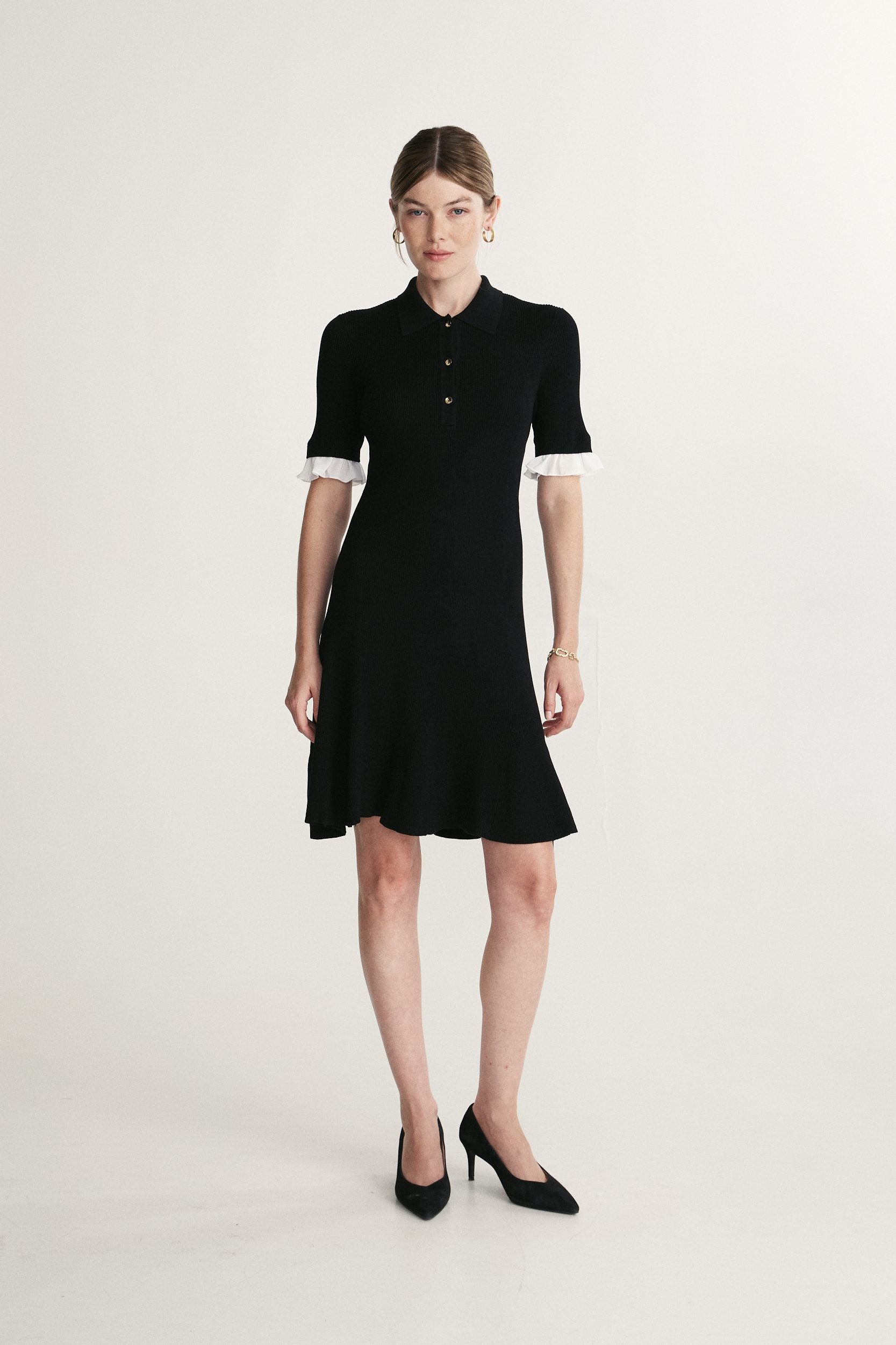 Godets rib dress