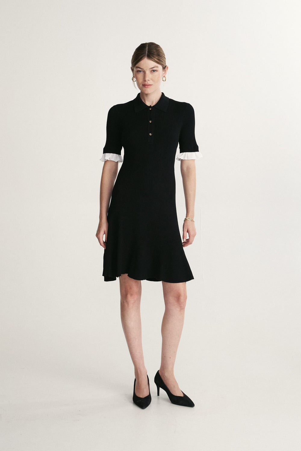 Godets rib dress