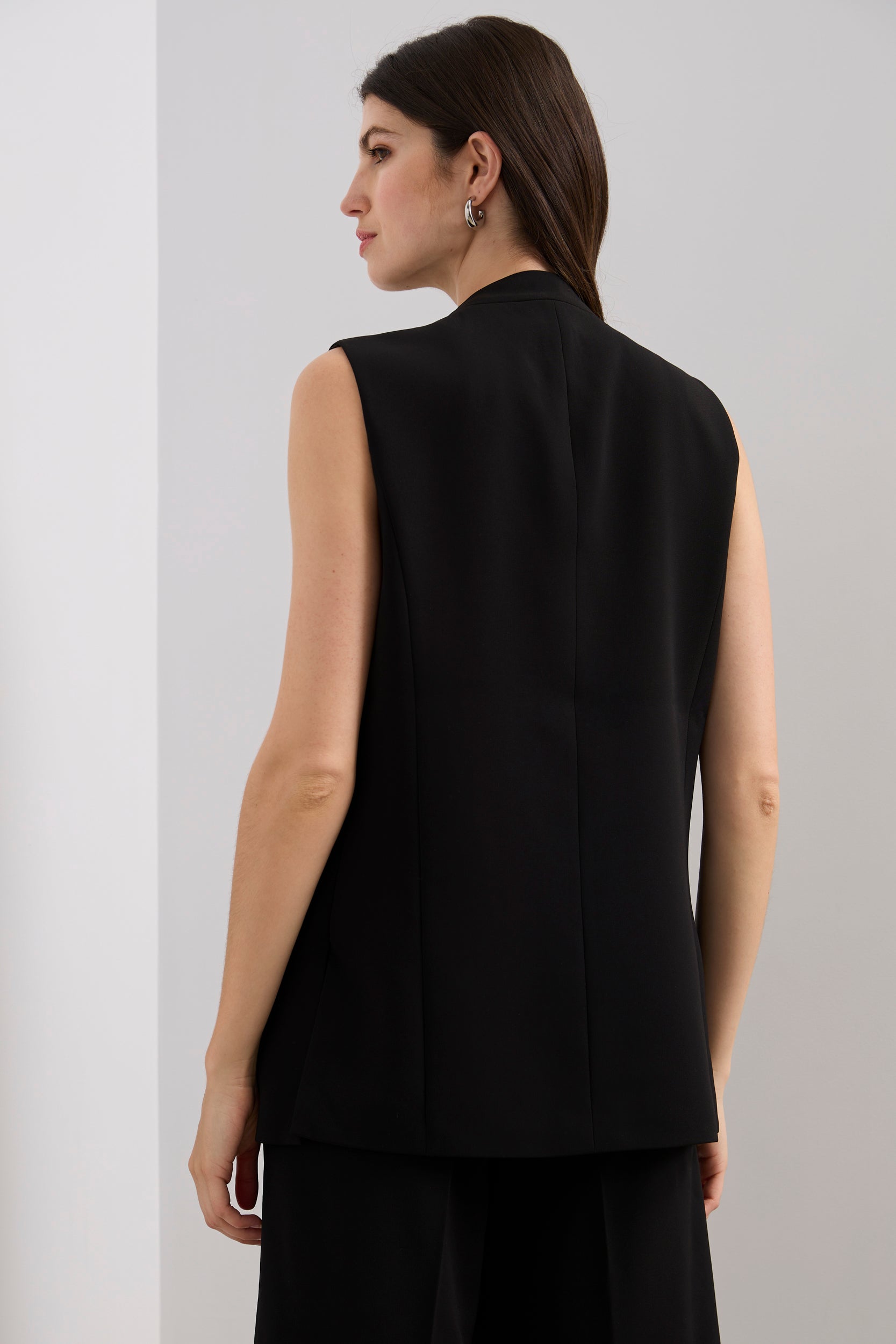 Veste sans manche avec fentes