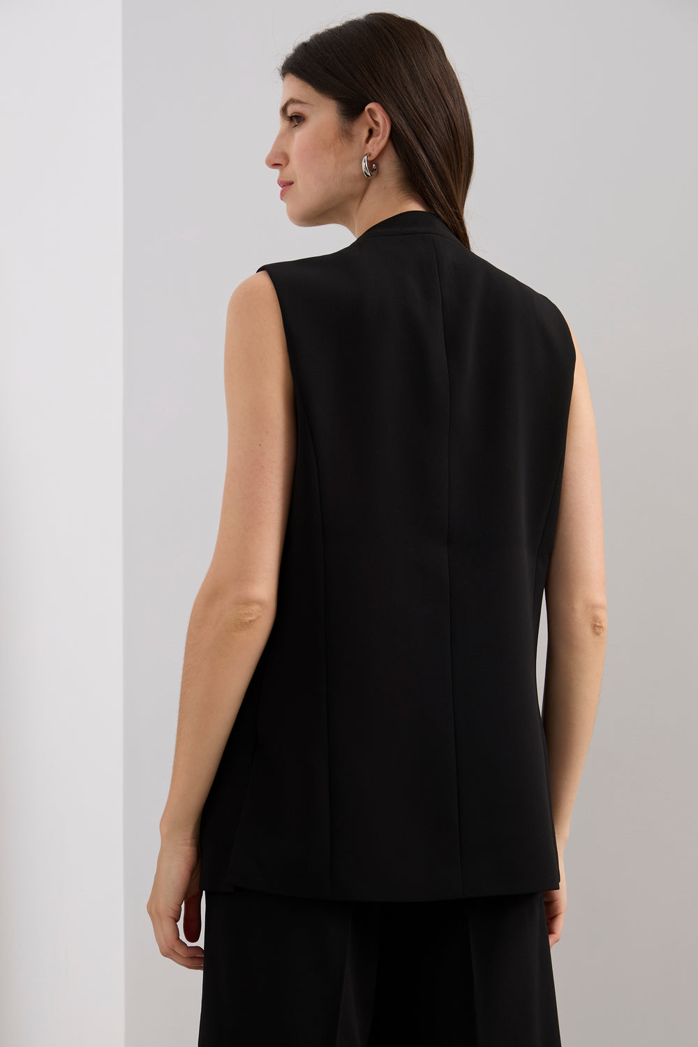 Veste sans manche avec fentes