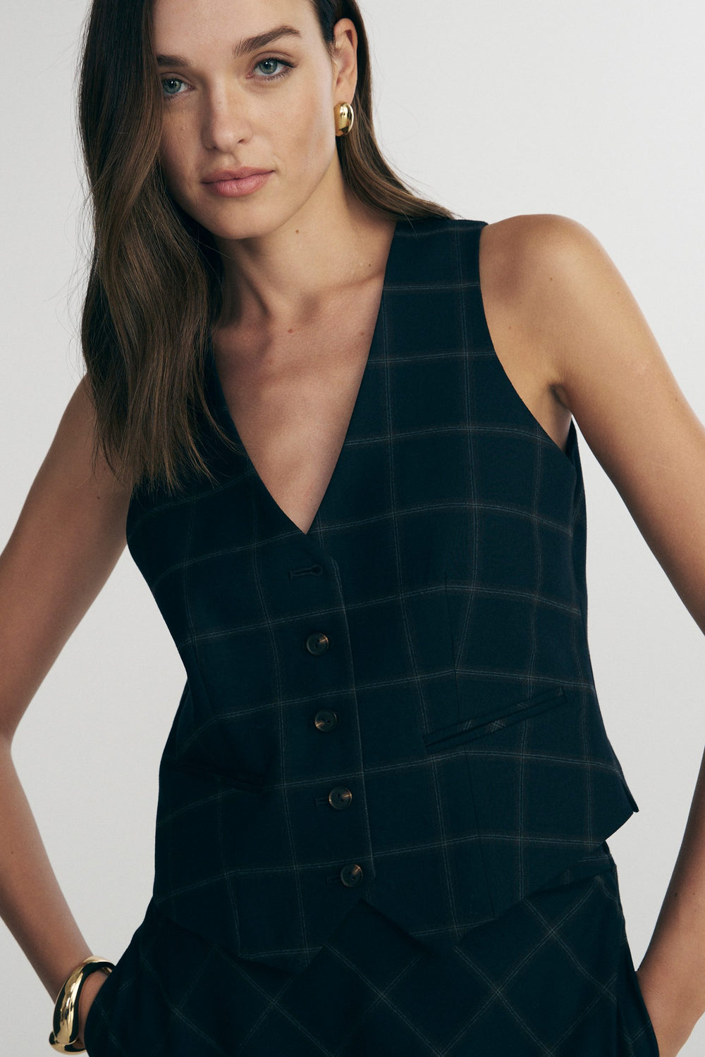 Veste à carreaux
