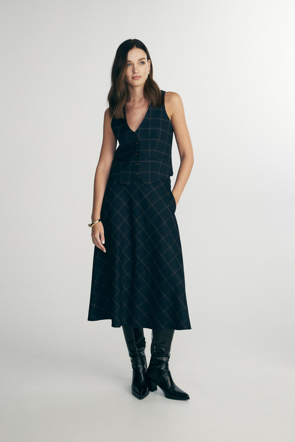 Veste à carreaux