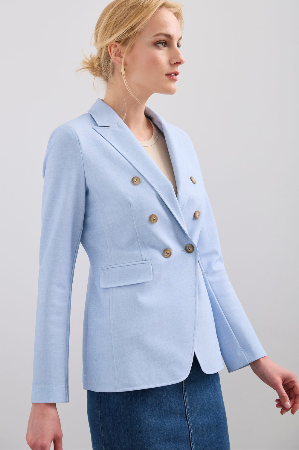 Veston Sport Chic ajusté à double boutonnage