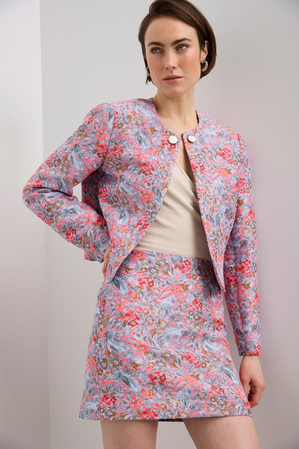 Patterned hotsell blazer womens