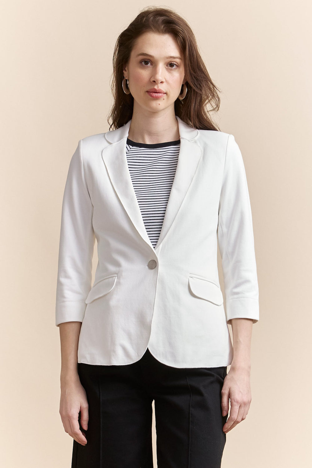 Stretch fitted blazer