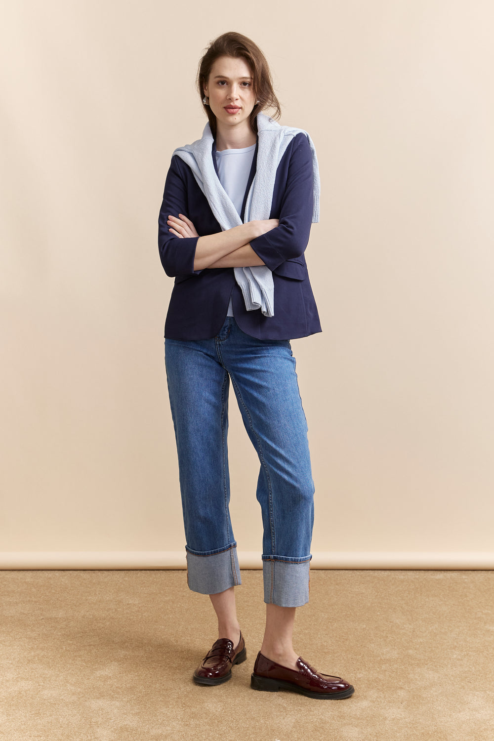 Stretch fitted blazer