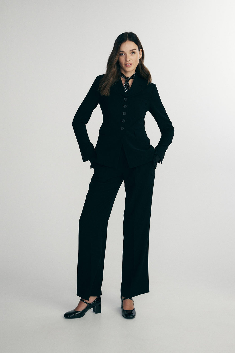 Long fitted jacket