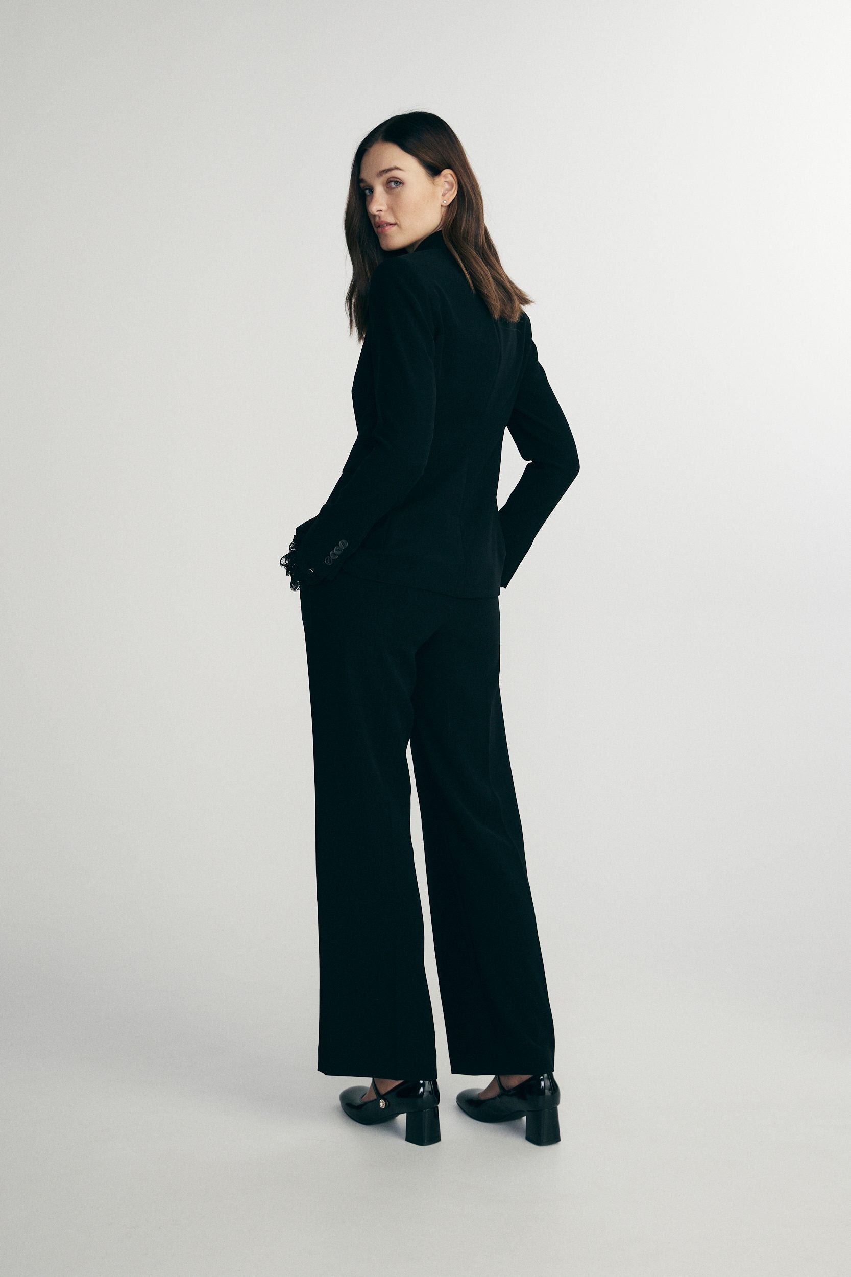 Long fitted jacket