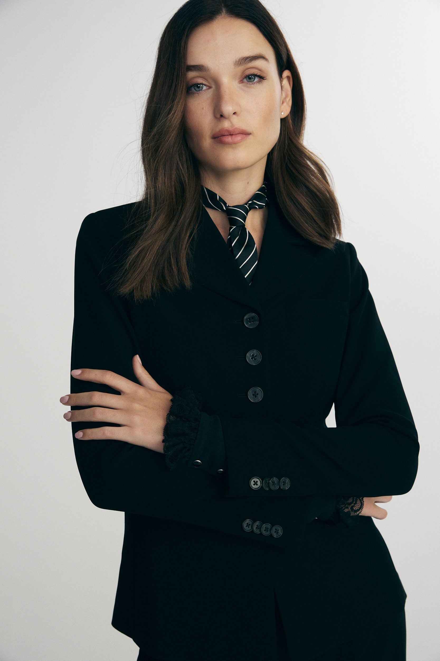 Long fitted jacket