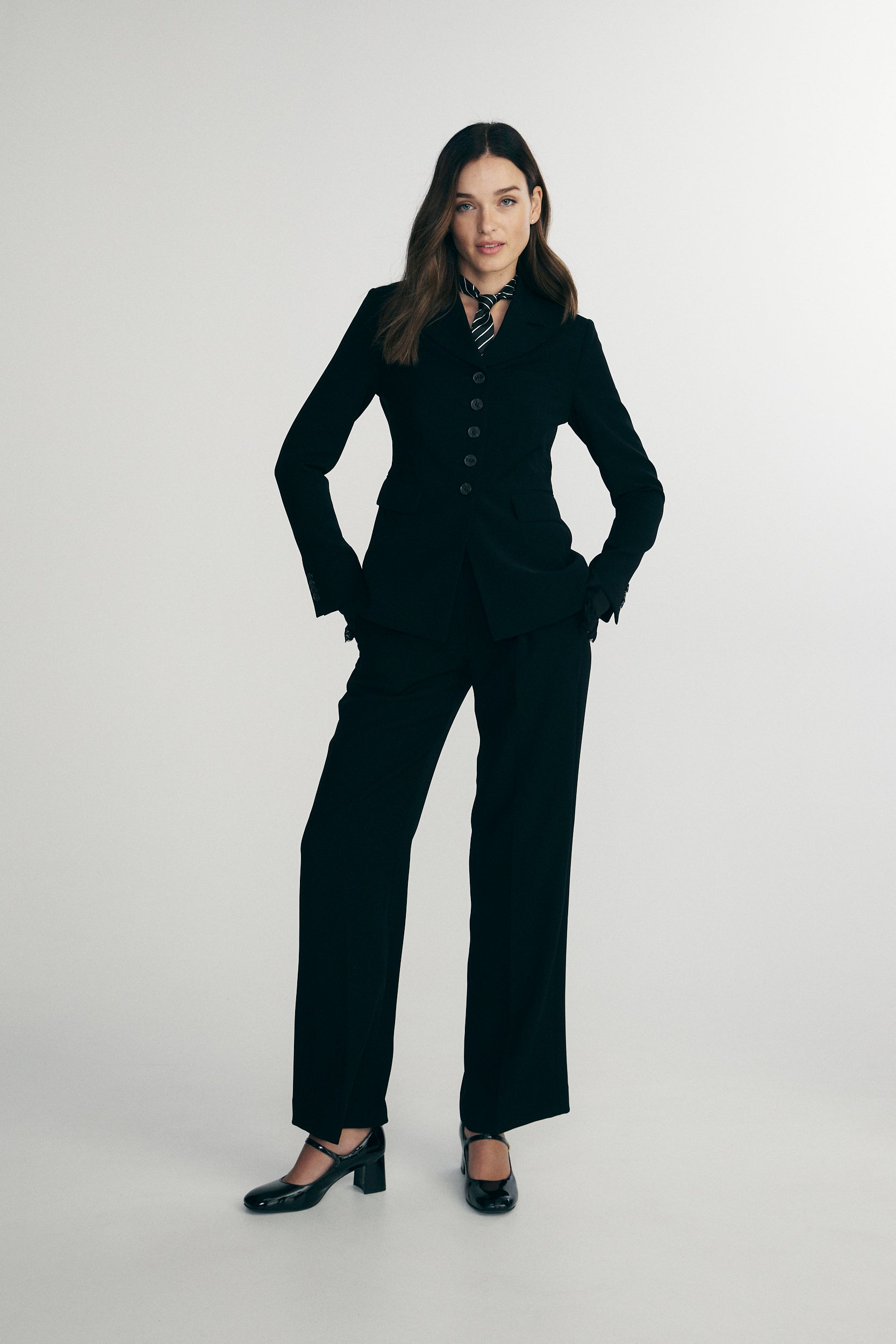 Long fitted jacket