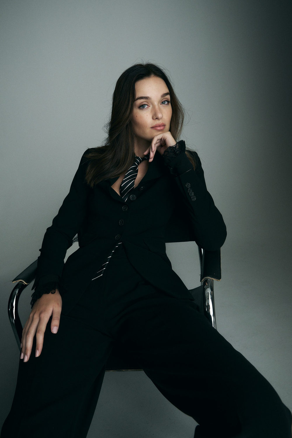 Long fitted jacket