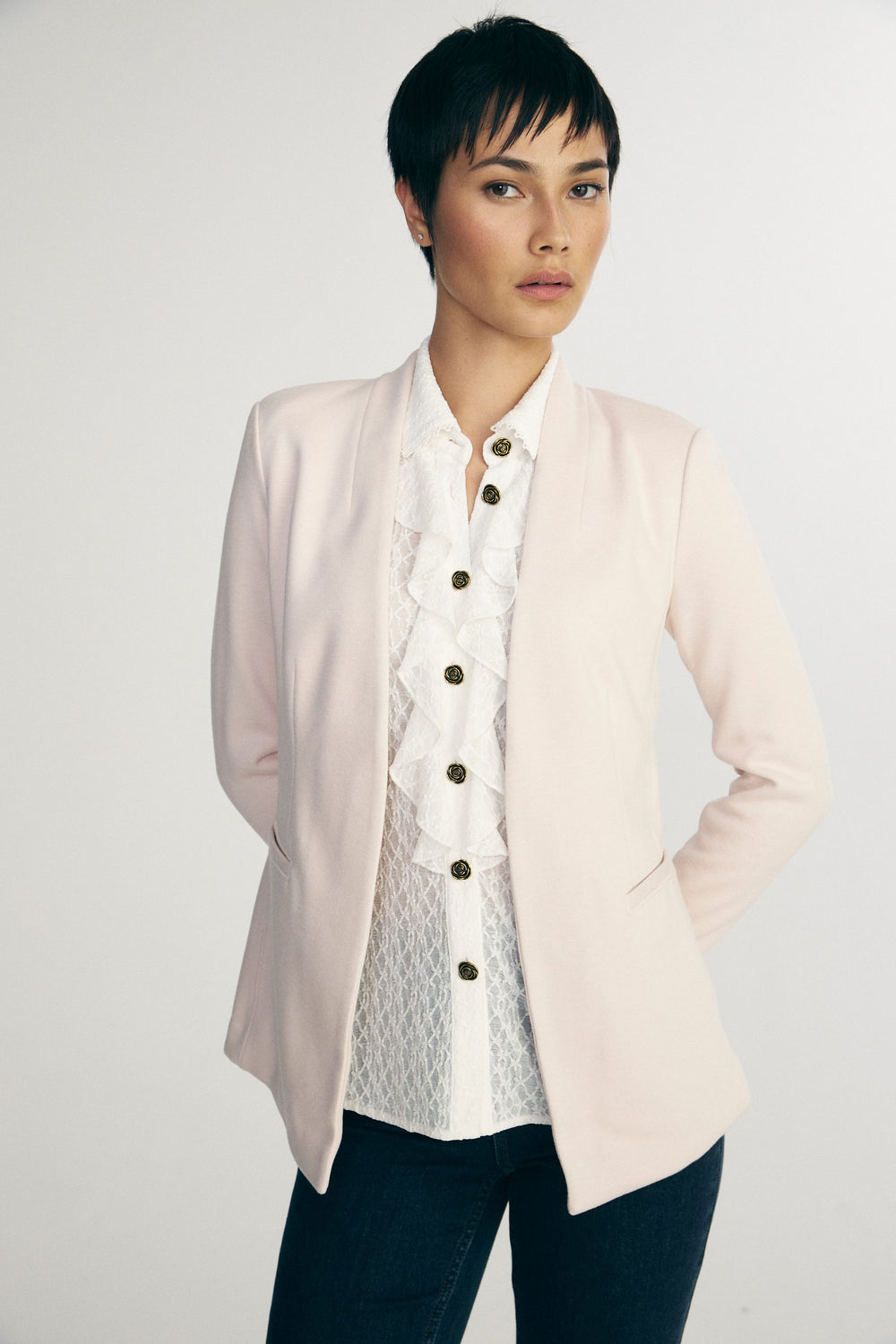 Fitted stretch blazer