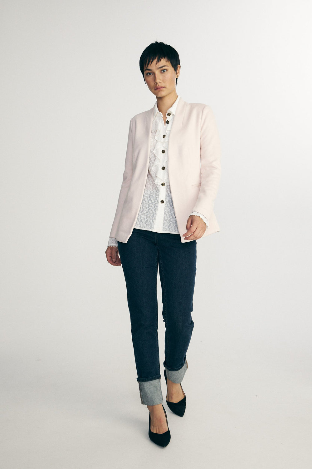 Fitted stretch blazer