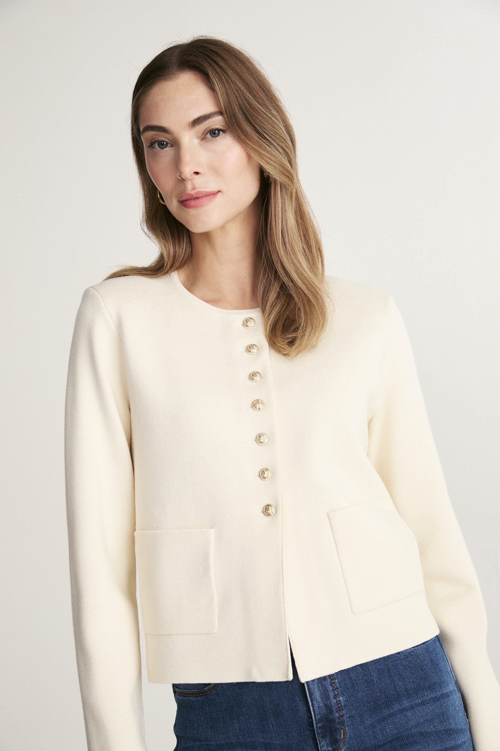 Knit blazer