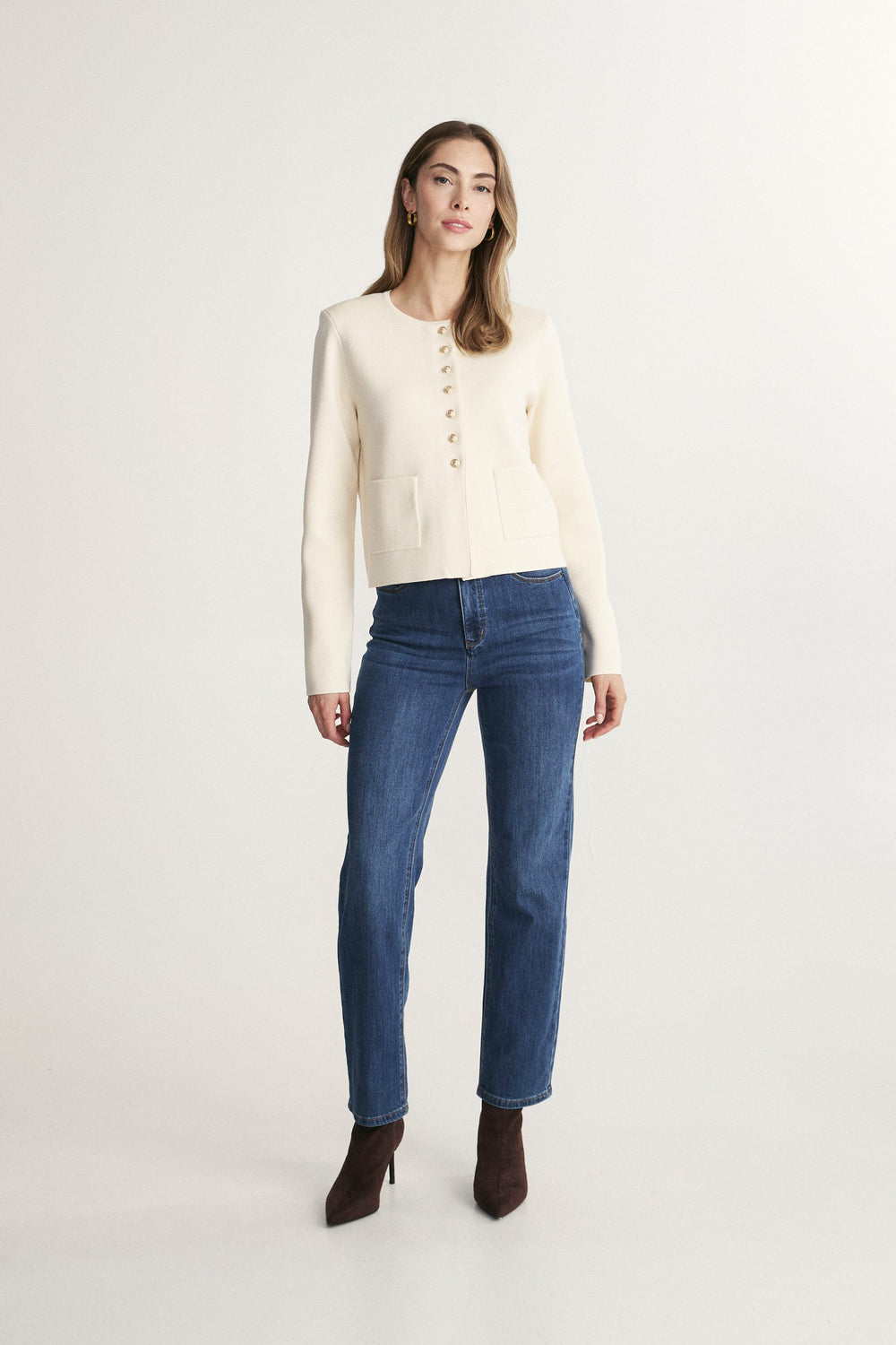 Knit blazer