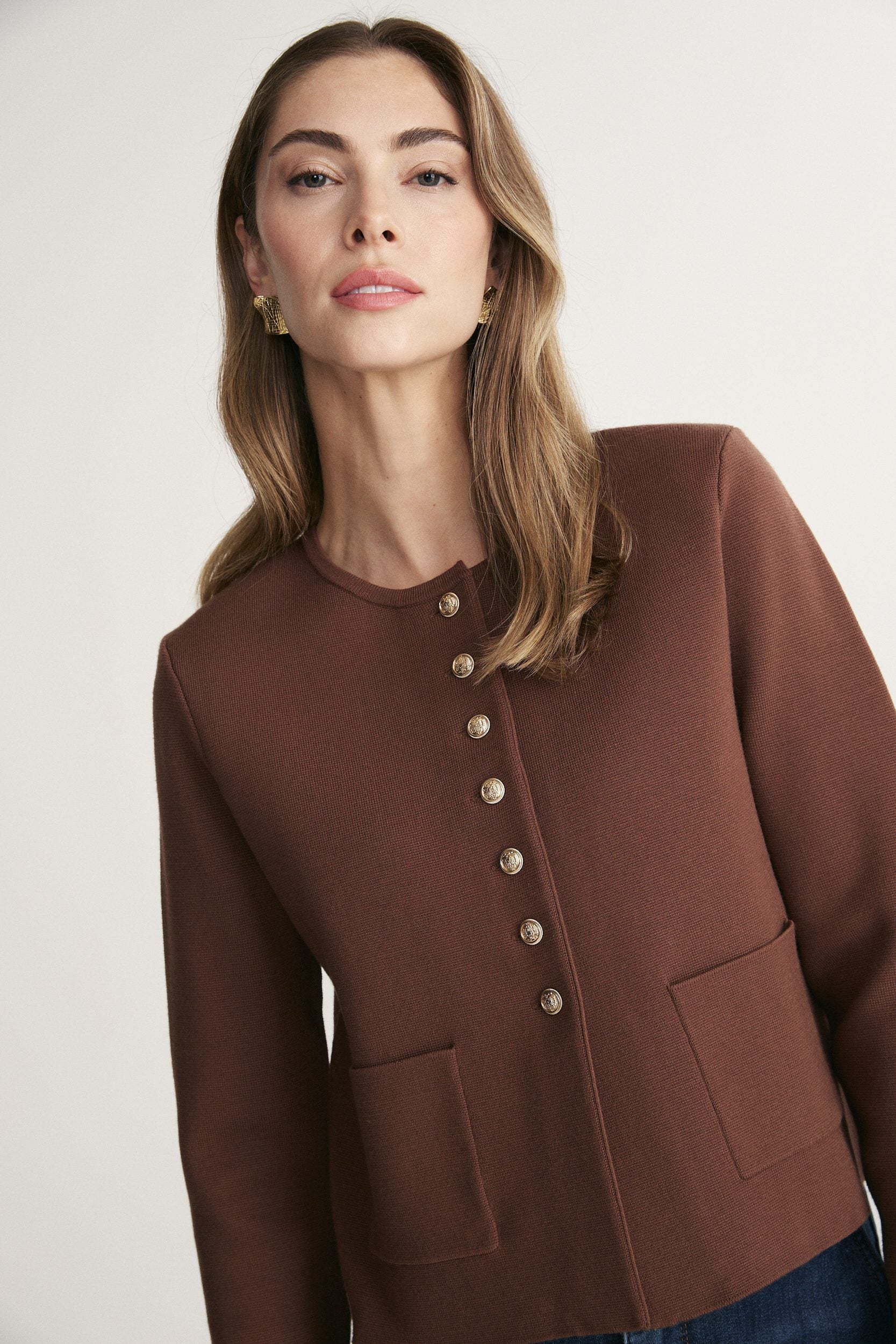 Knit blazer