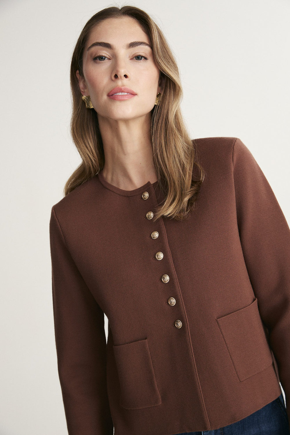 Knit blazer