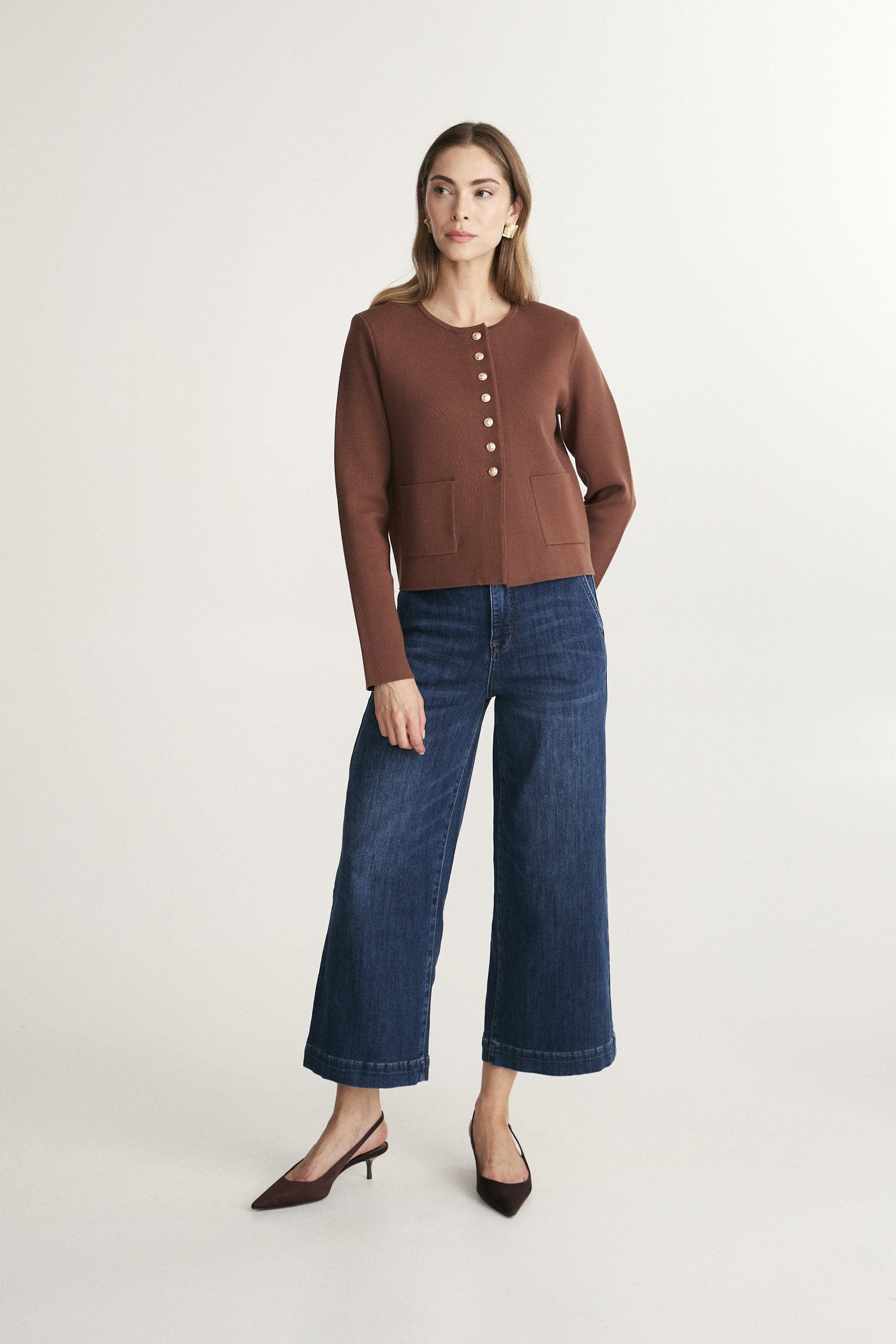 Knit blazer