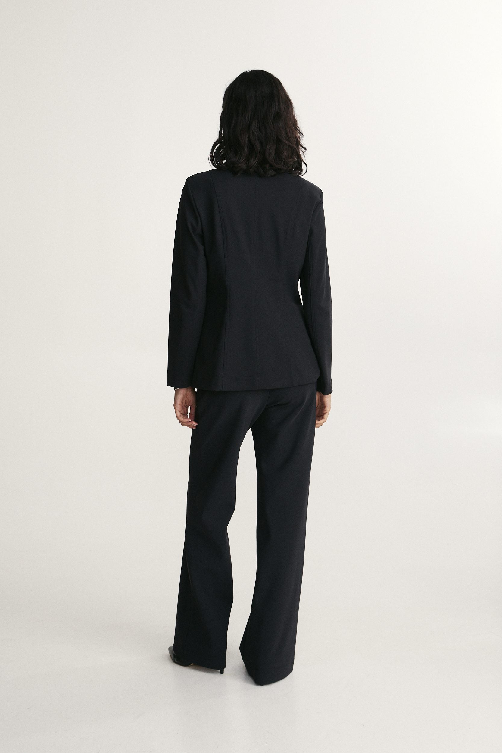 Jacket with front button detail