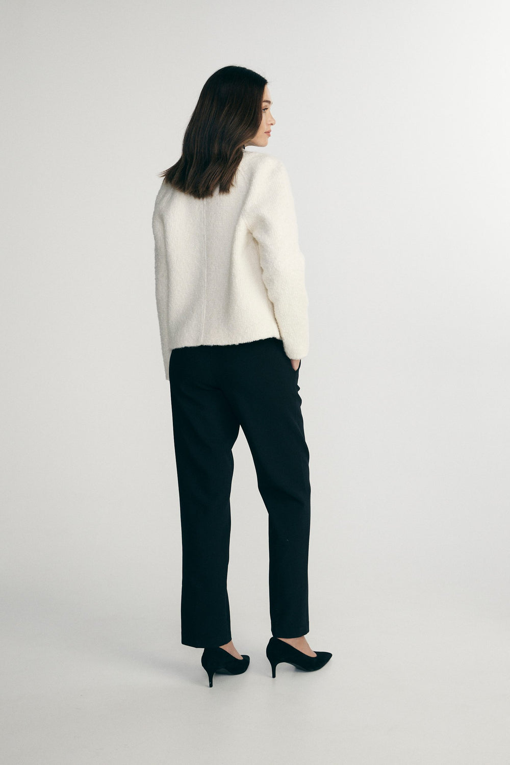 Bouclé knit jacket