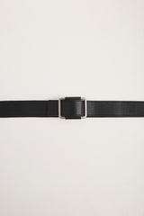 Adjustable leather belt