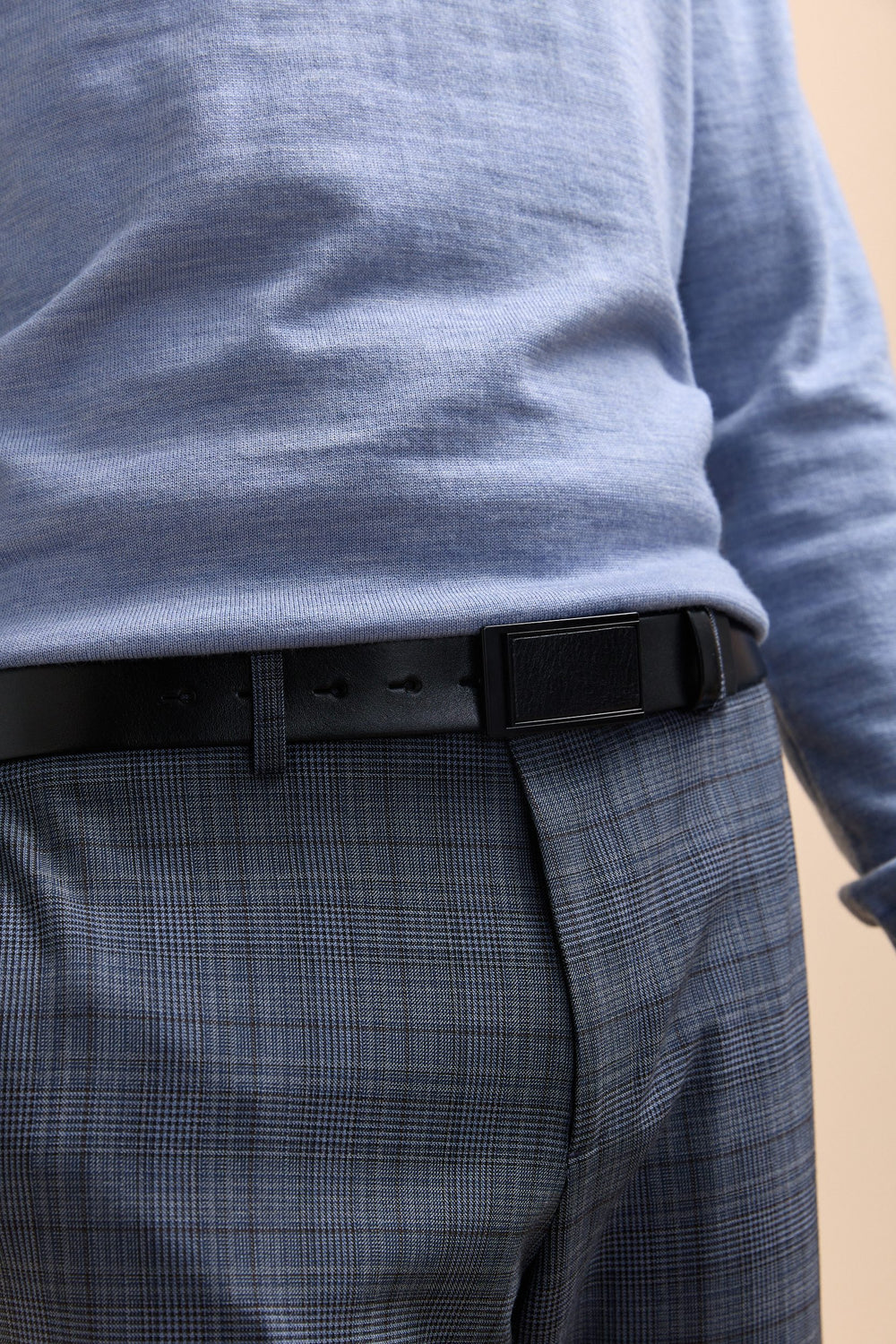 Ceinture en cuir avec plaque