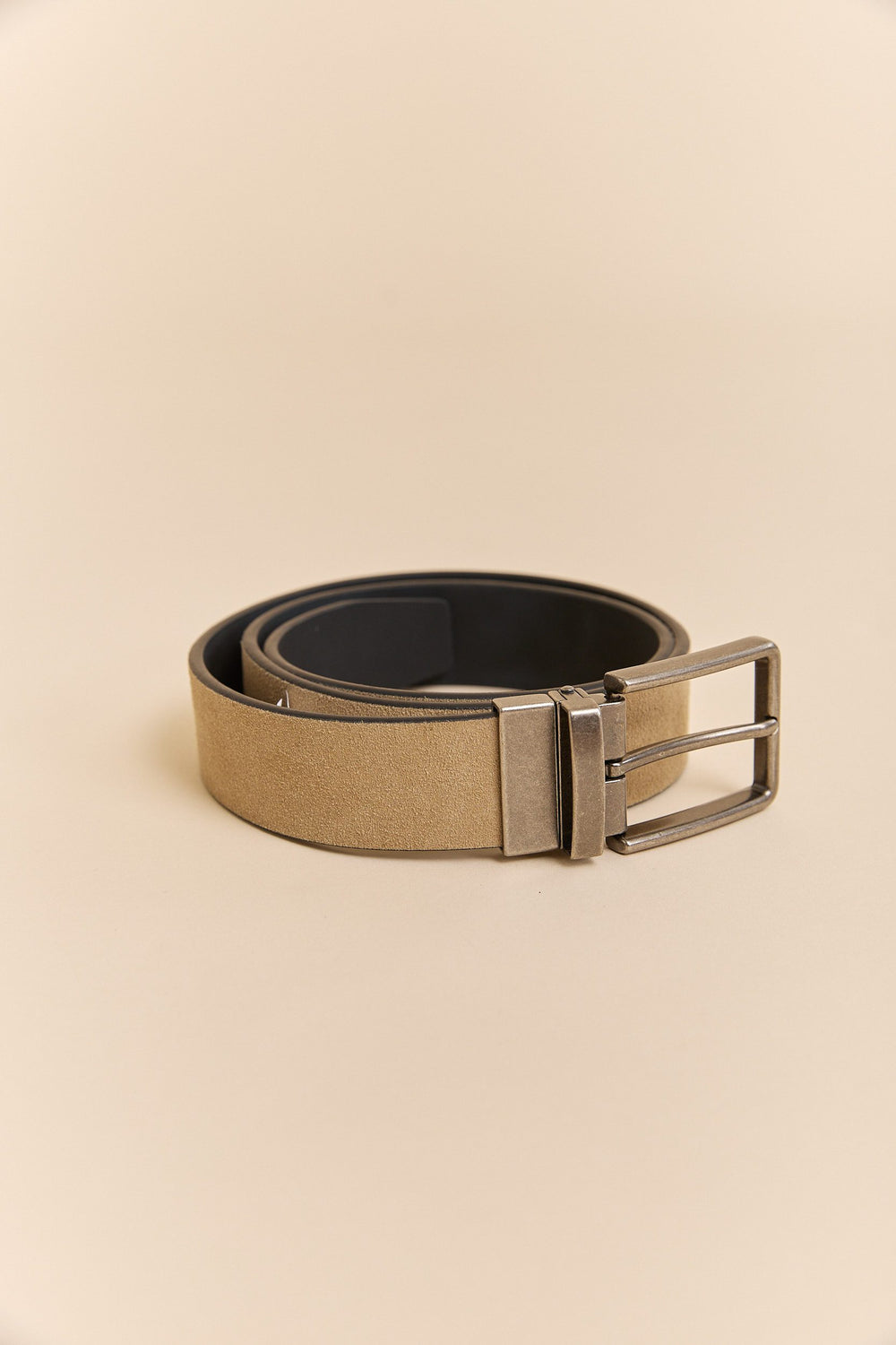 Ceinture réversible suède et cuir