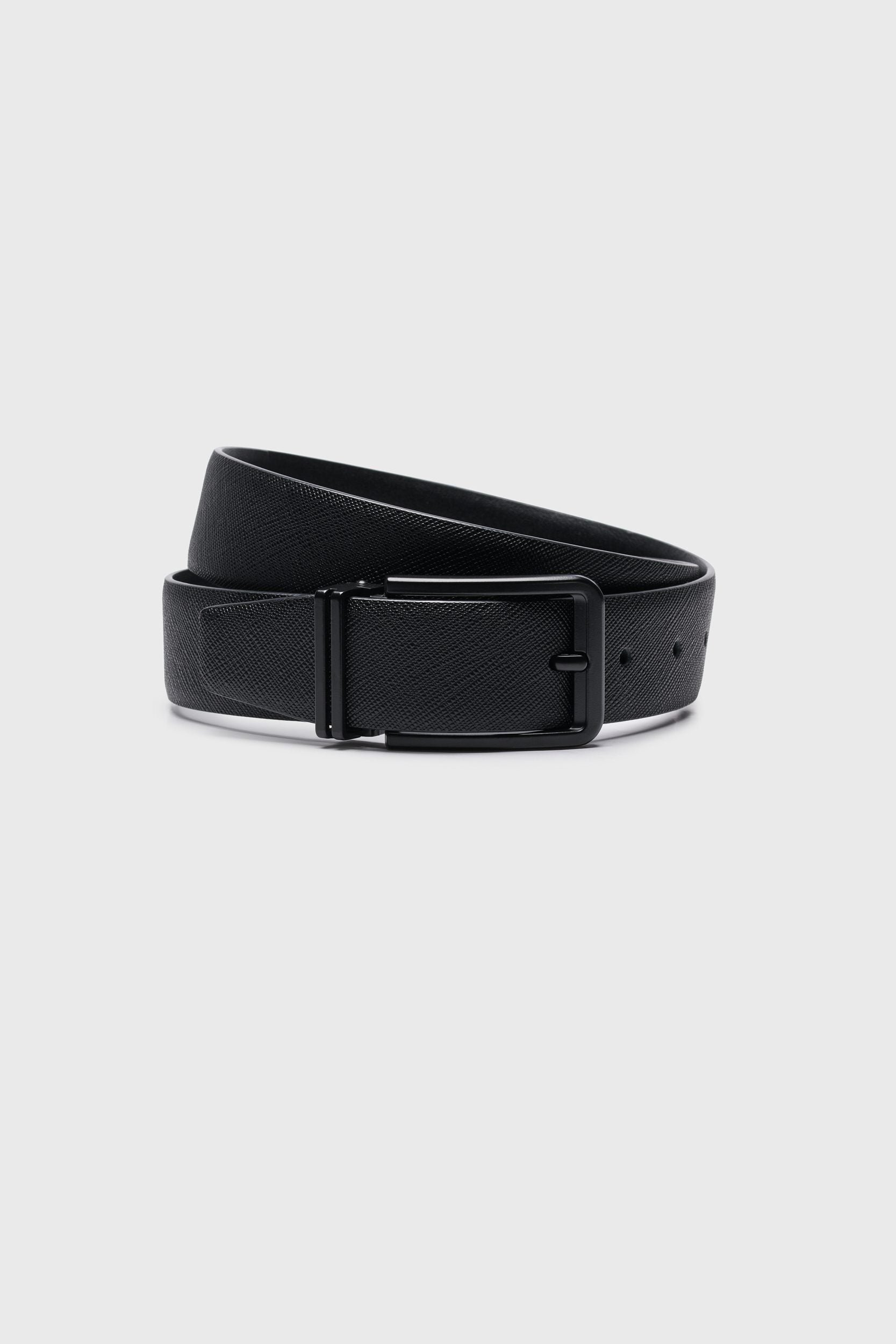 Reversible leather belt