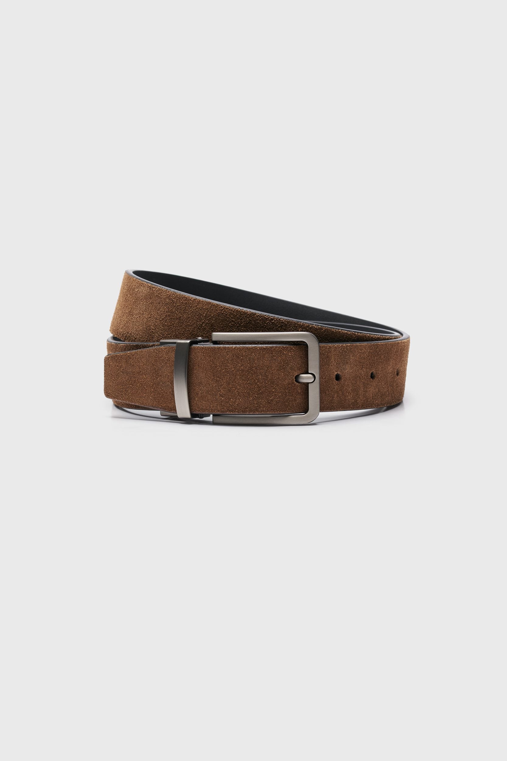 Ceinture réversible suède et cuir