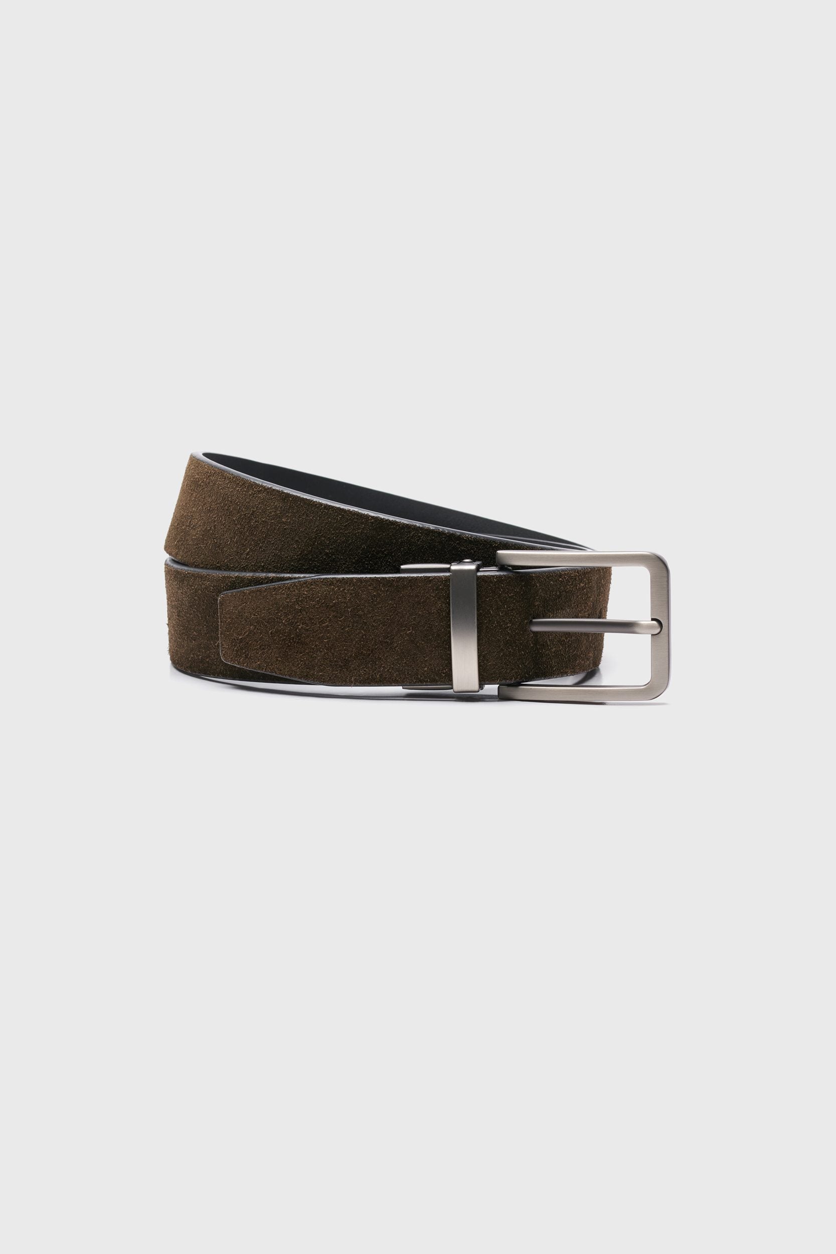 Ceinture réversible suède et cuir