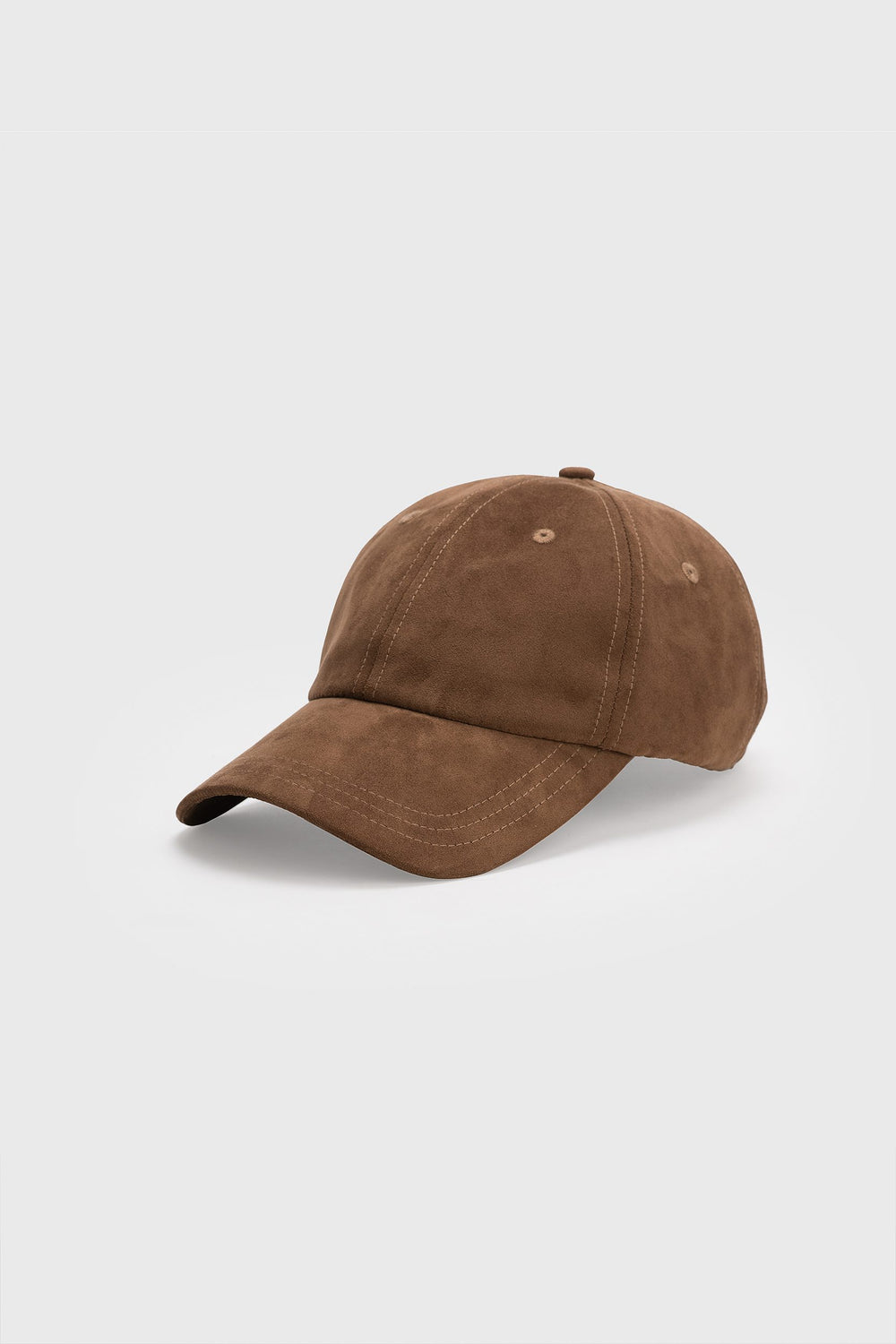 Casquette en faux suède
