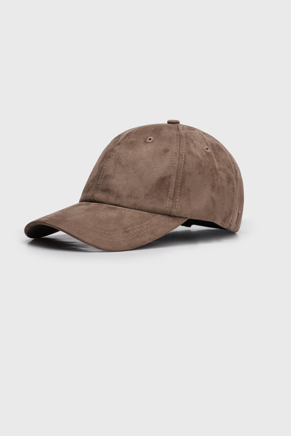 Casquette en faux suède