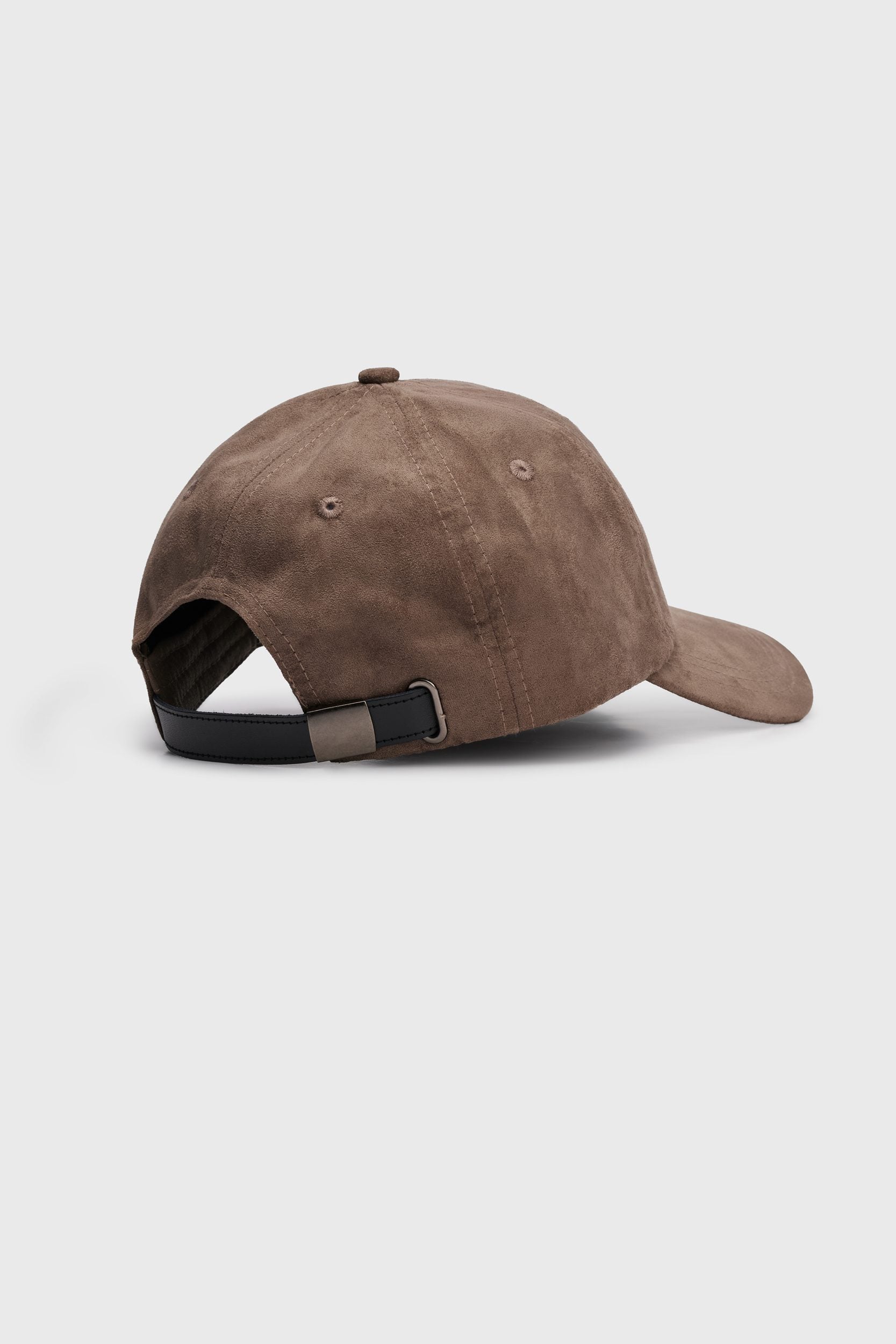 Casquette en faux suède