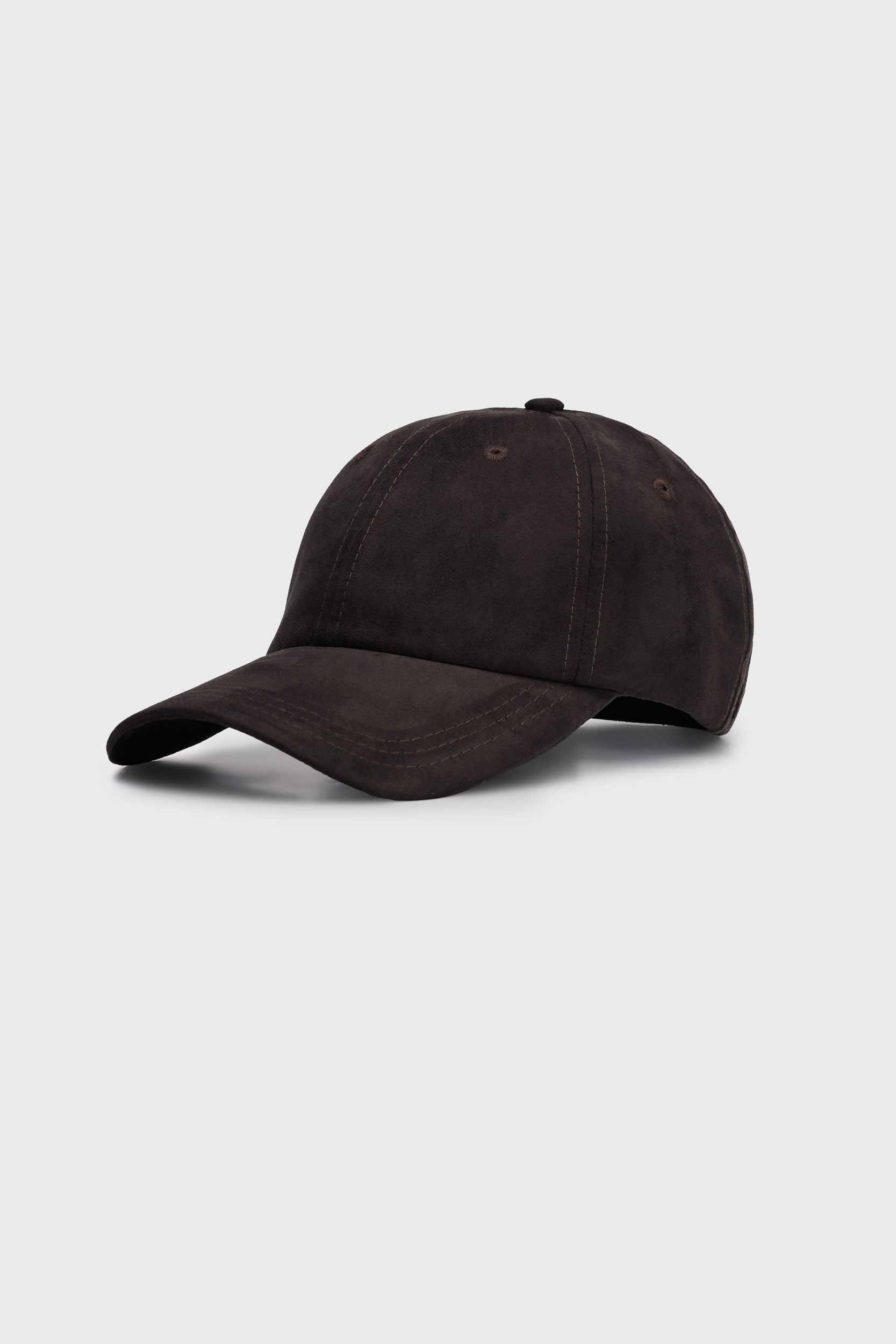 Casquette en faux suède