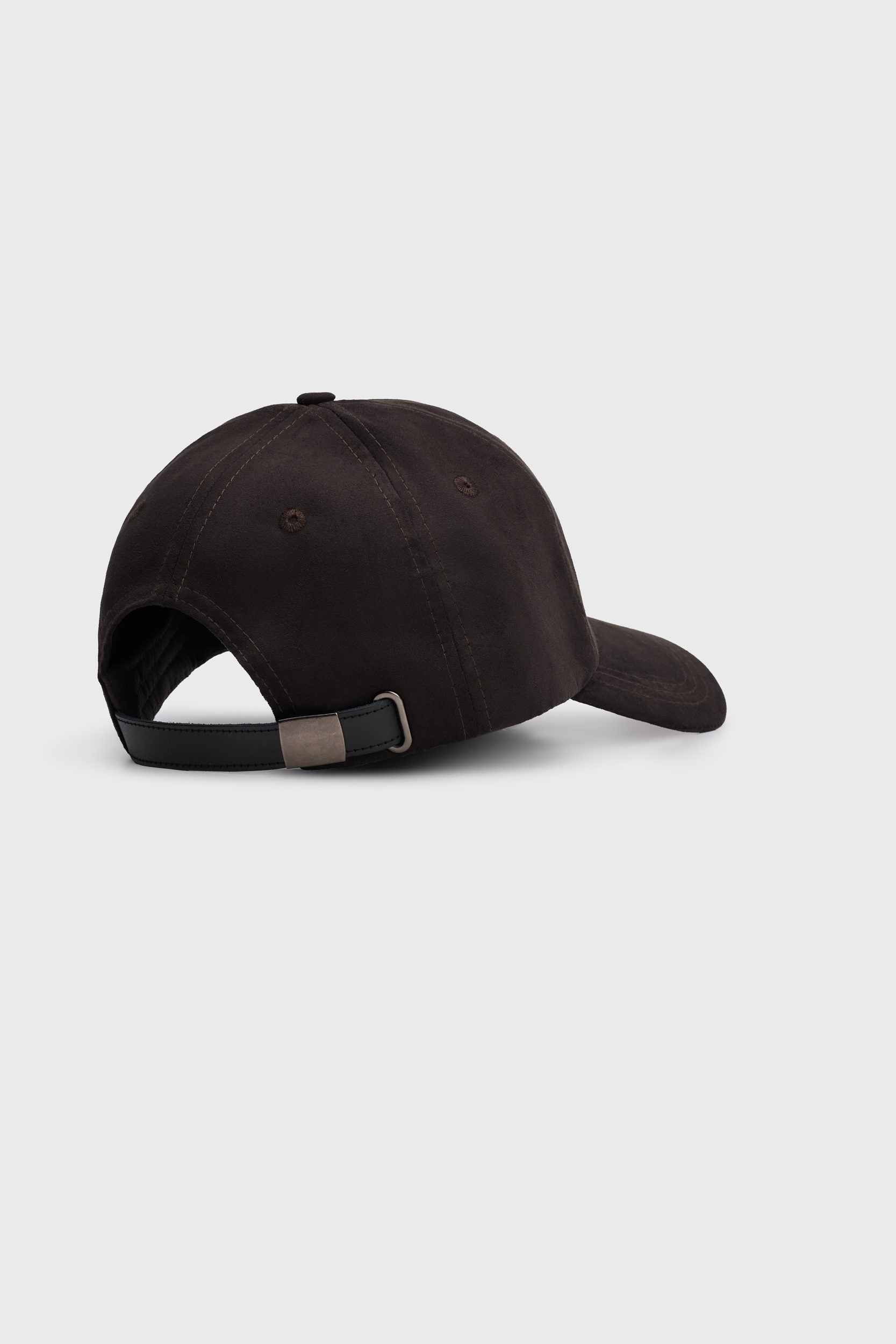 Casquette en faux suède