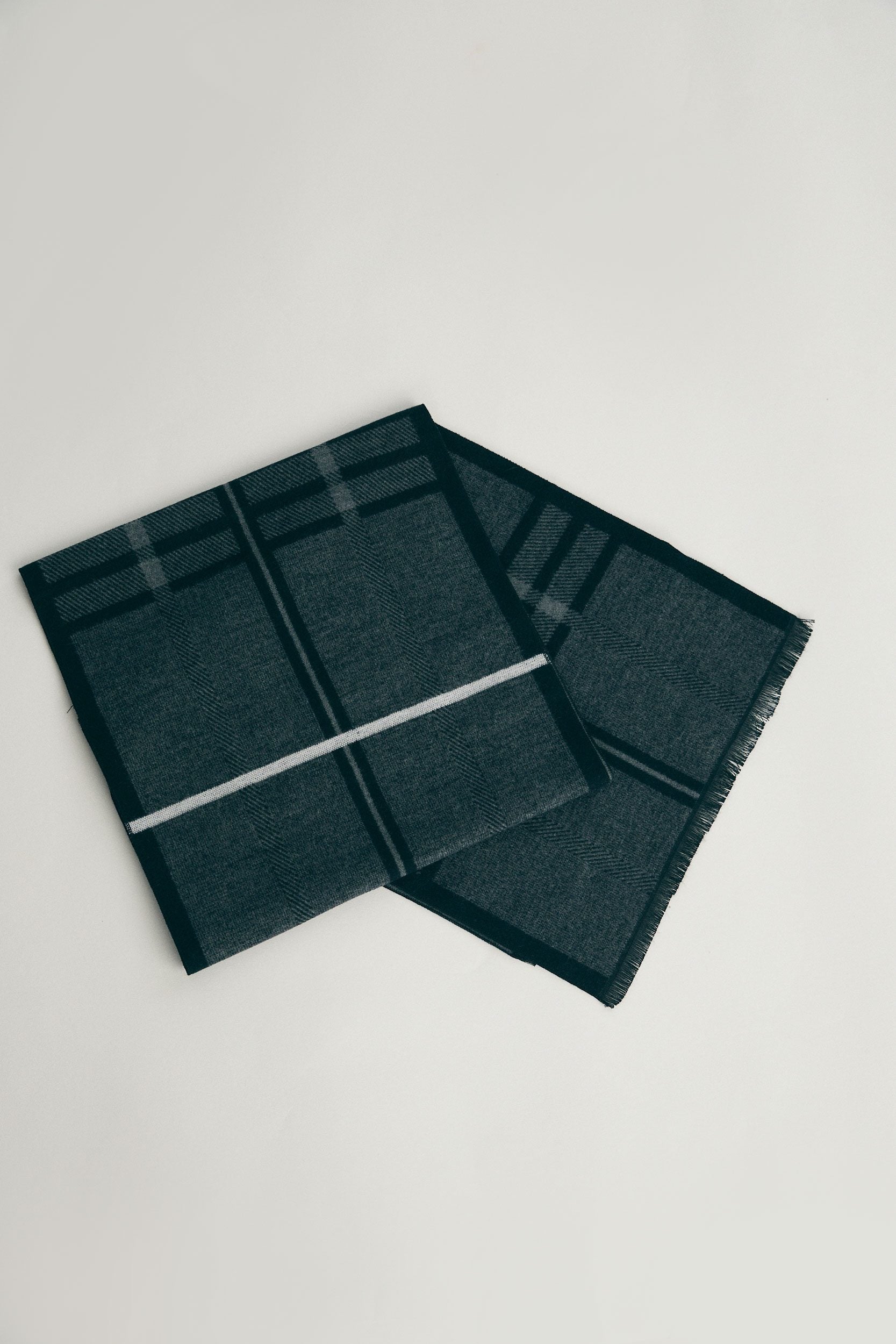 Foulard brossé à carreaux