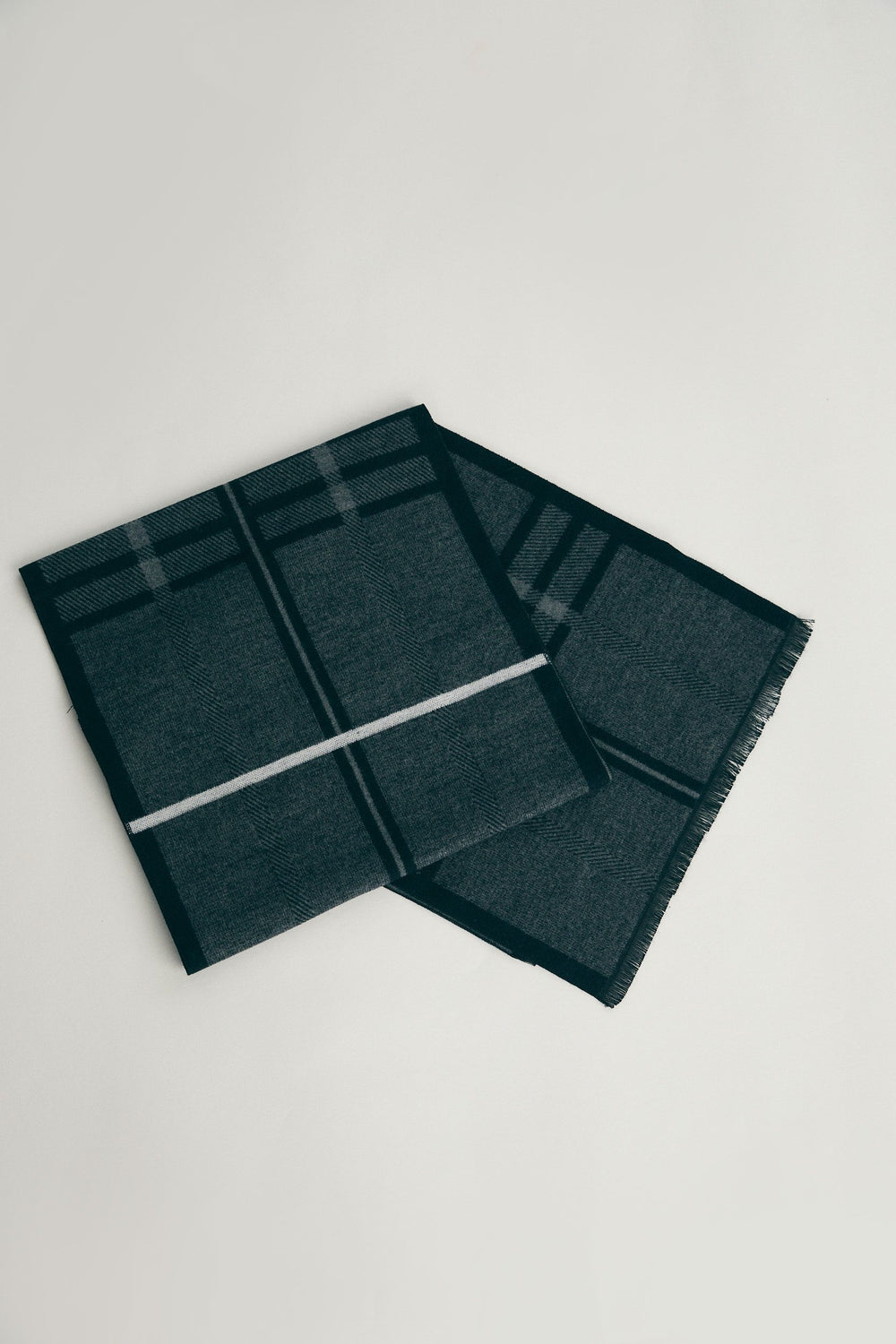 Foulard brossé à carreaux