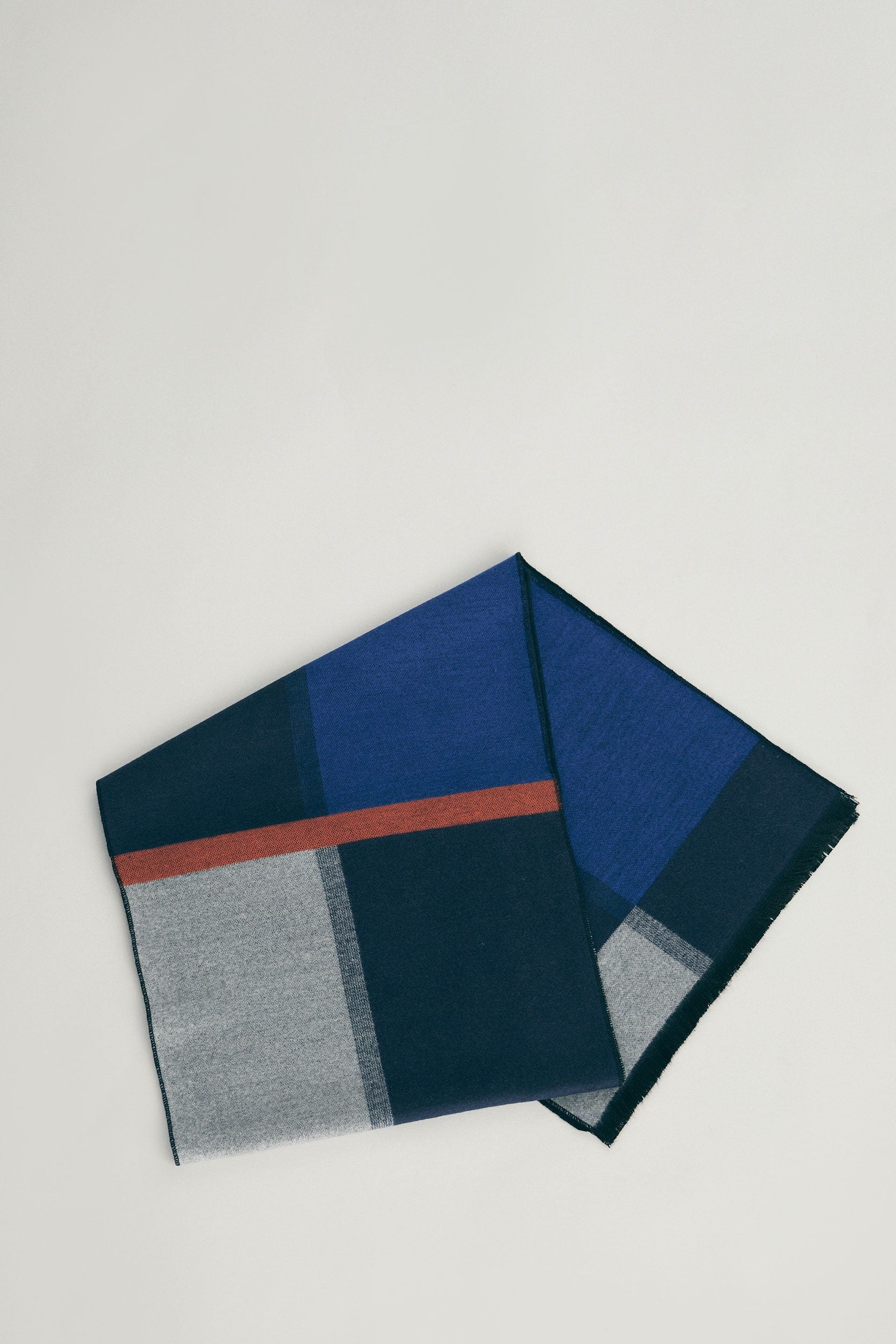 Foulard brossé blocs de couleurs