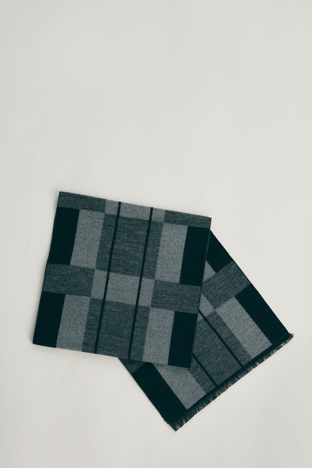 Foulard brossé à carreaux