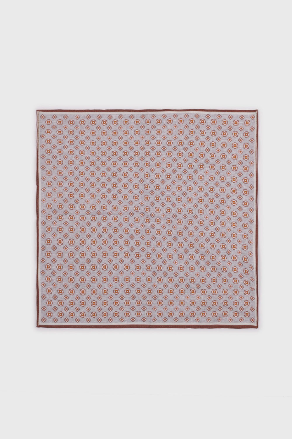 Foulard de poche en ramie floral