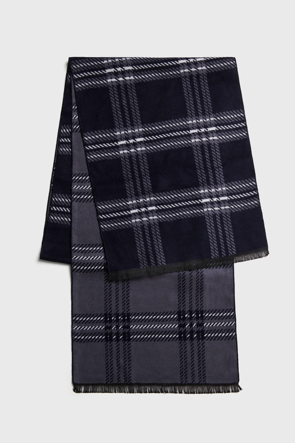 Foulard brossé à carreaux