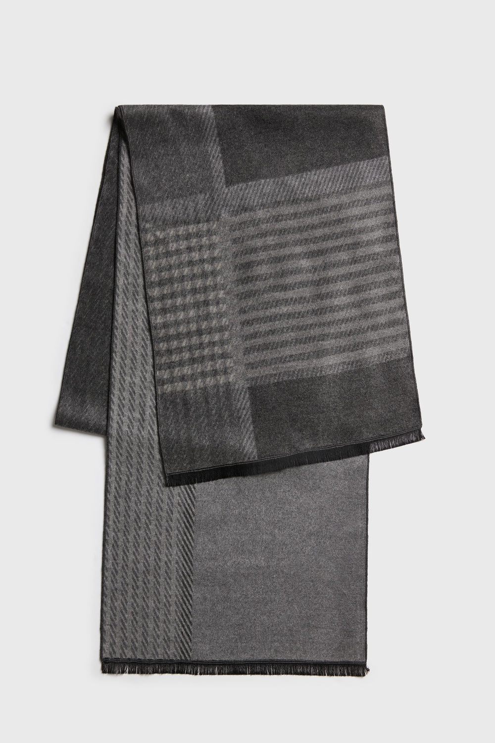 Foulard brossé blocs de couleurs
